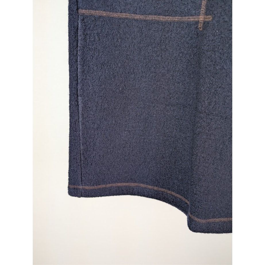 o1rshd1 Boiled Wool Jersey Shorts in Navy