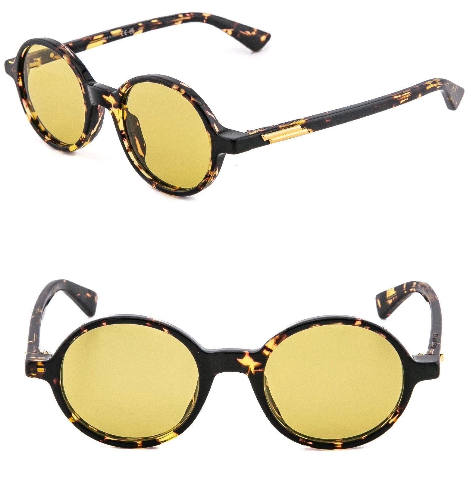 Bottega Veneta BOTTEGA VENETA 1430 BV1430S Classic Round Sunglass 002 Size ONE SIZE - 1 Thumbnail