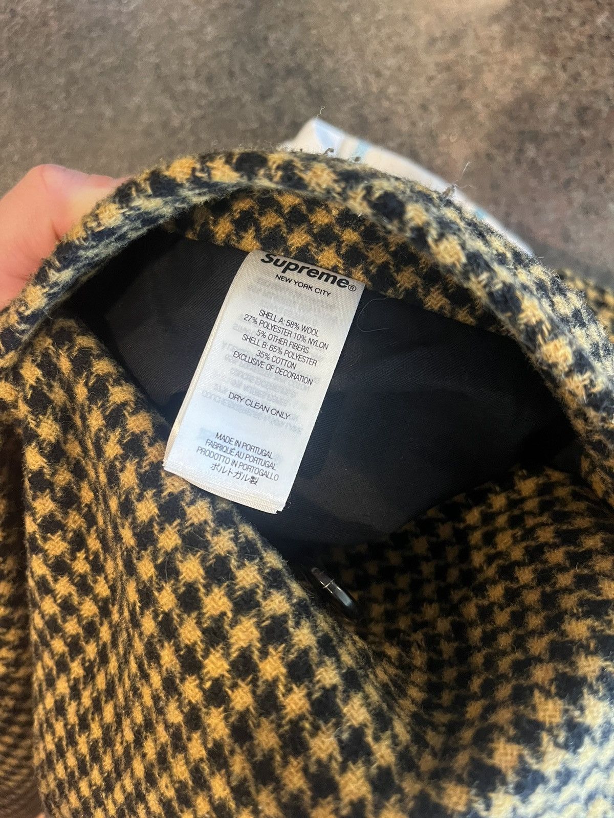 Supreme Reversible Houndstooth Overcoat