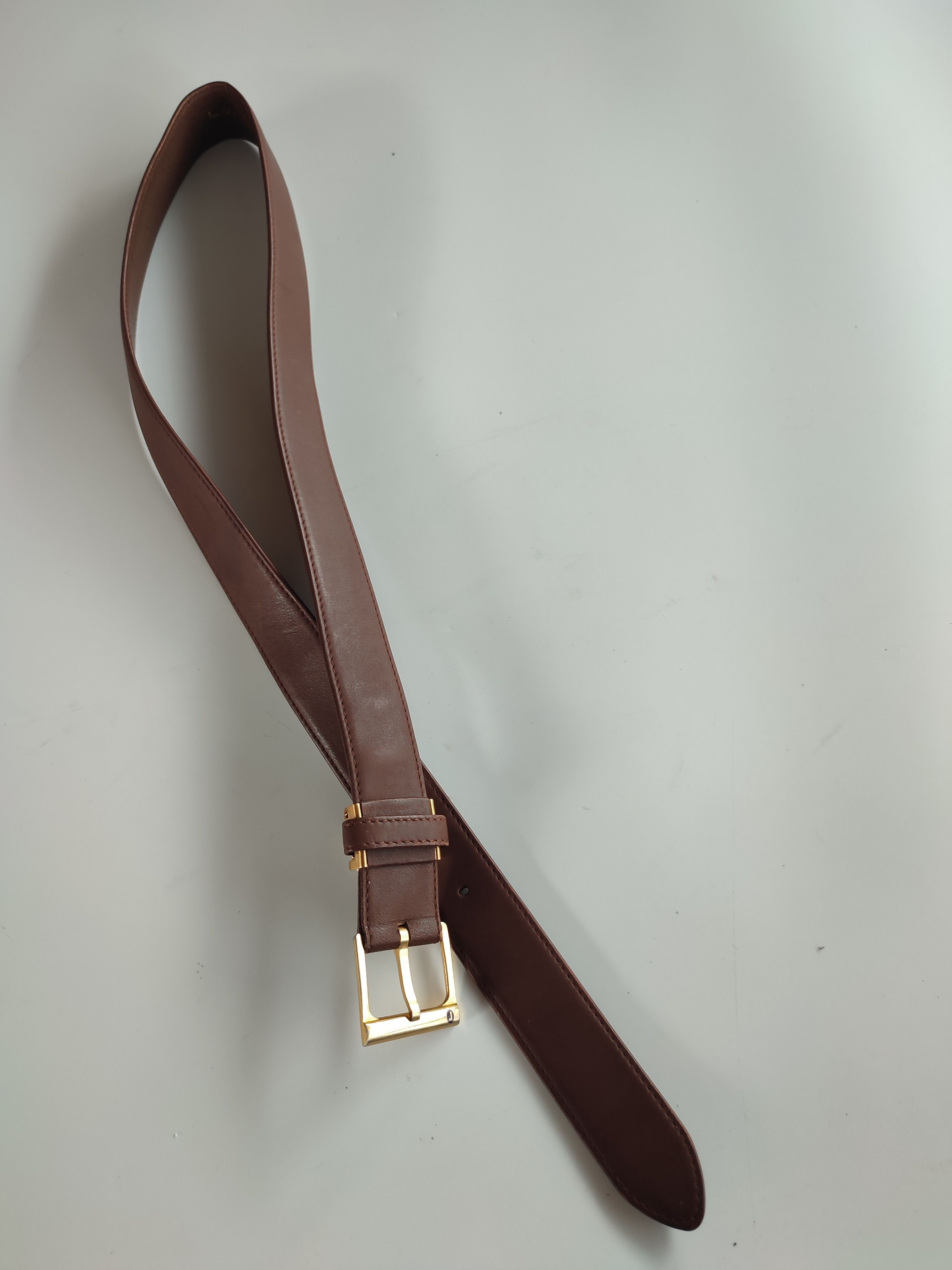 Lancel Lancel Paris Brown Leather Belt Size 38 - 7 Thumbnail