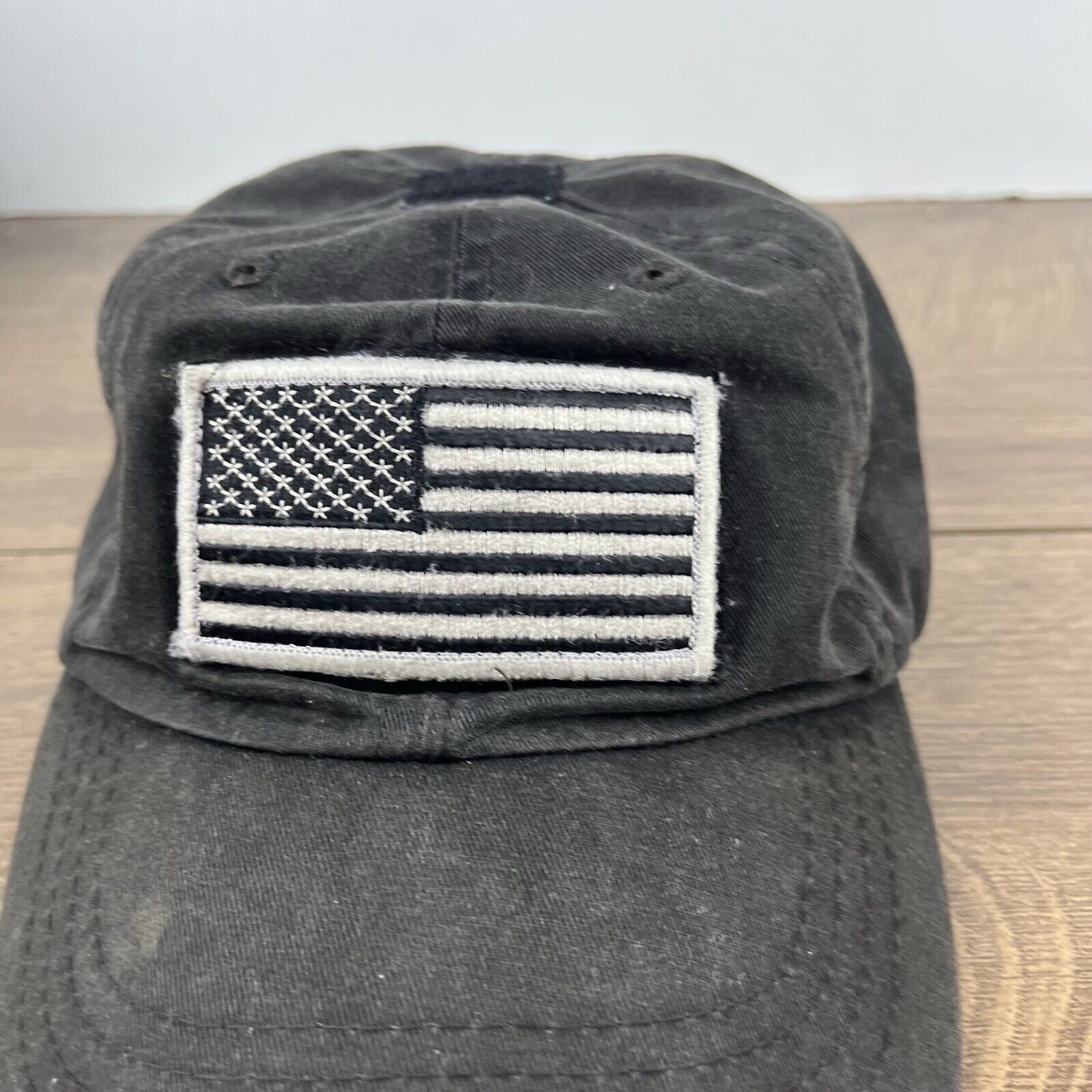 Other Distressed USA Flag Hat American Flag Black Cap Adjustable H Size ONE SIZE - 8 Thumbnail