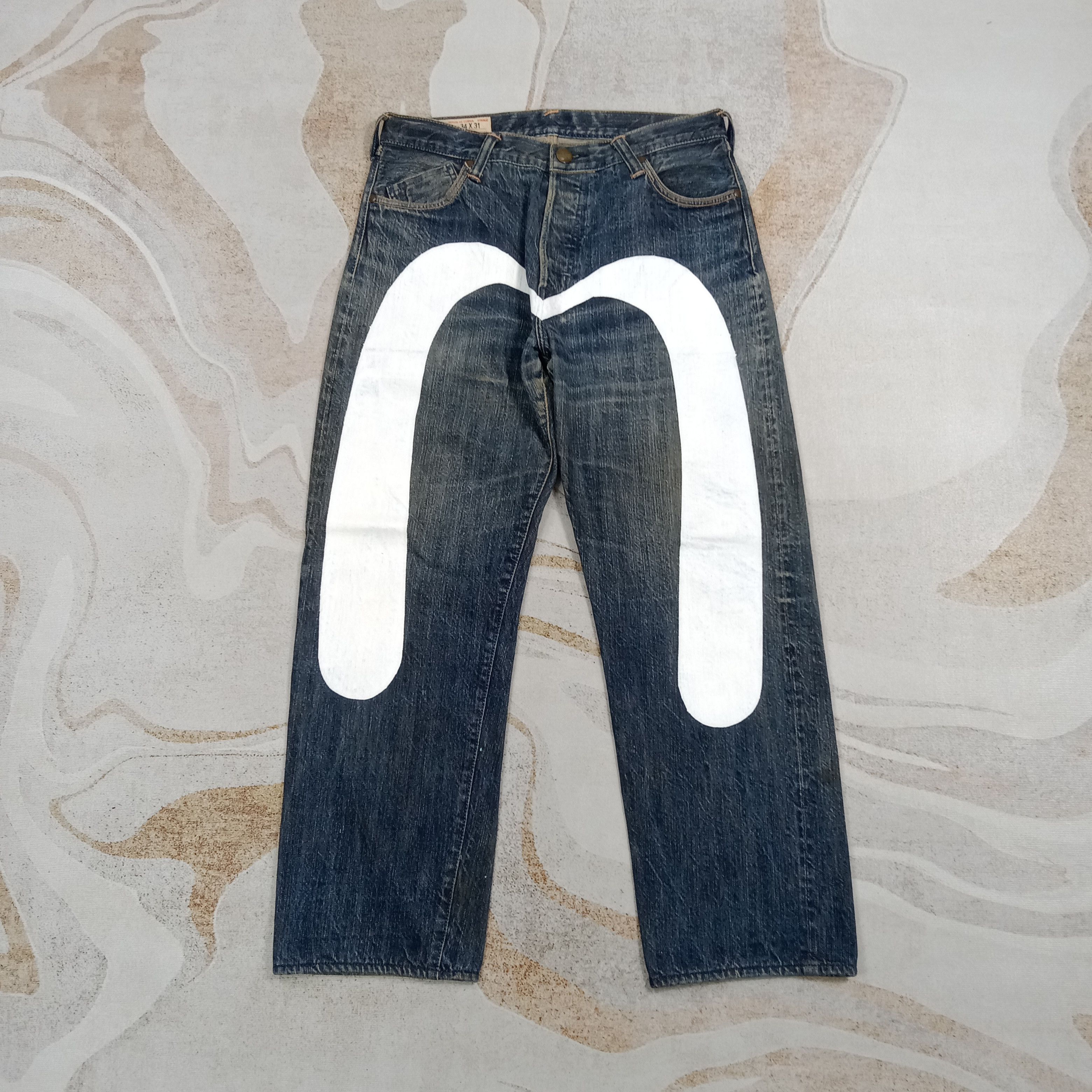 Evisu Evisu Japanese Selvedge Daicock Custom Denim Jeans C272N30 Size US 33 - 1 Thumbnail