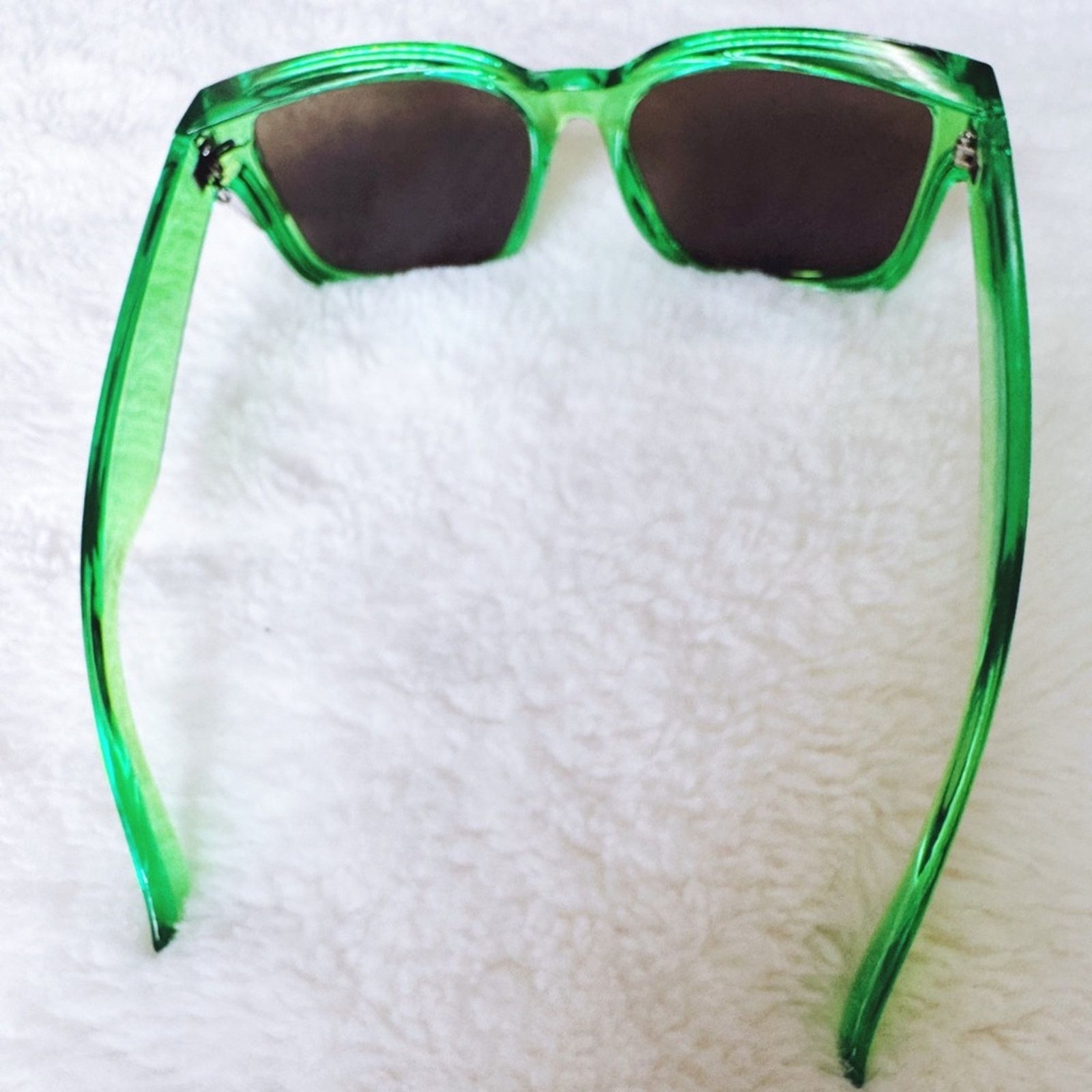 Other Cedric Bright Green Mirrored Sunglasses Size ONE SIZE - 4 Thumbnail