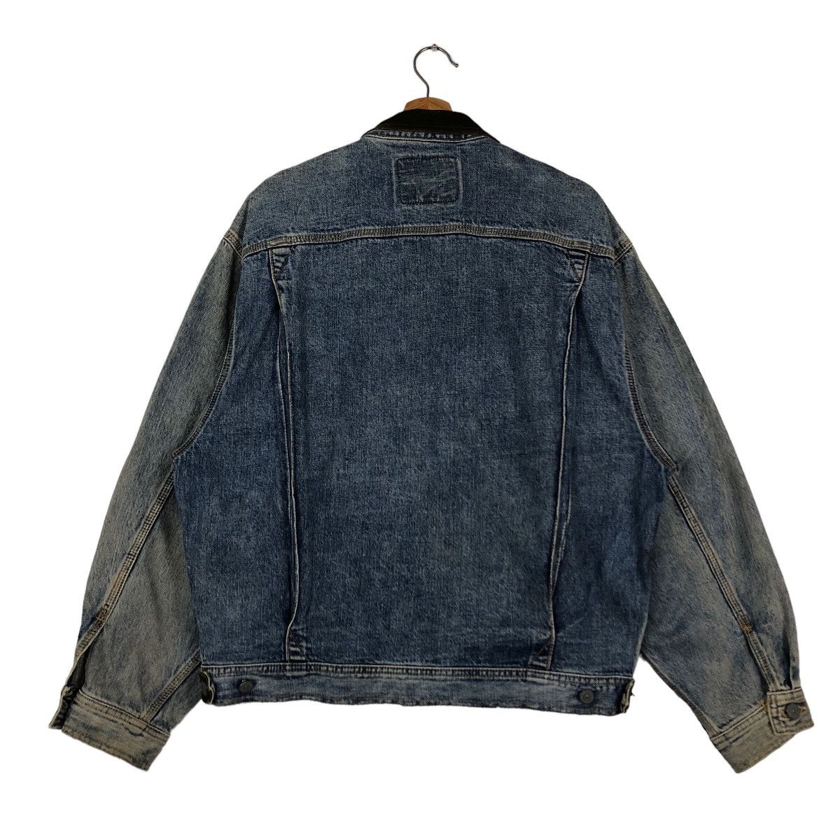 Vintage 🔥80s Vintage Edwin Denim Jacket Union Made Biker Racer Wear Size US L / EU 52-54 / 3 - 7 Thumbnail