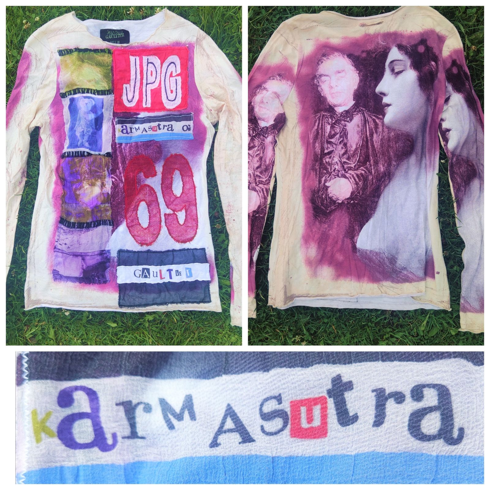 Jean Paul Gaultier Karmasutra Patchwork Erotic Top T-shirt