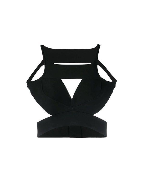 Rick Owens o1y0126 Crop Top in Black Size M / US 6-8 / IT 42-44 - 1 Thumbnail
