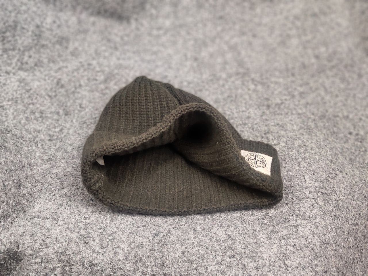 Vintage Stone Island patch program authentic ribbed wool beanie Hat Size ONE SIZE - 8 Thumbnail