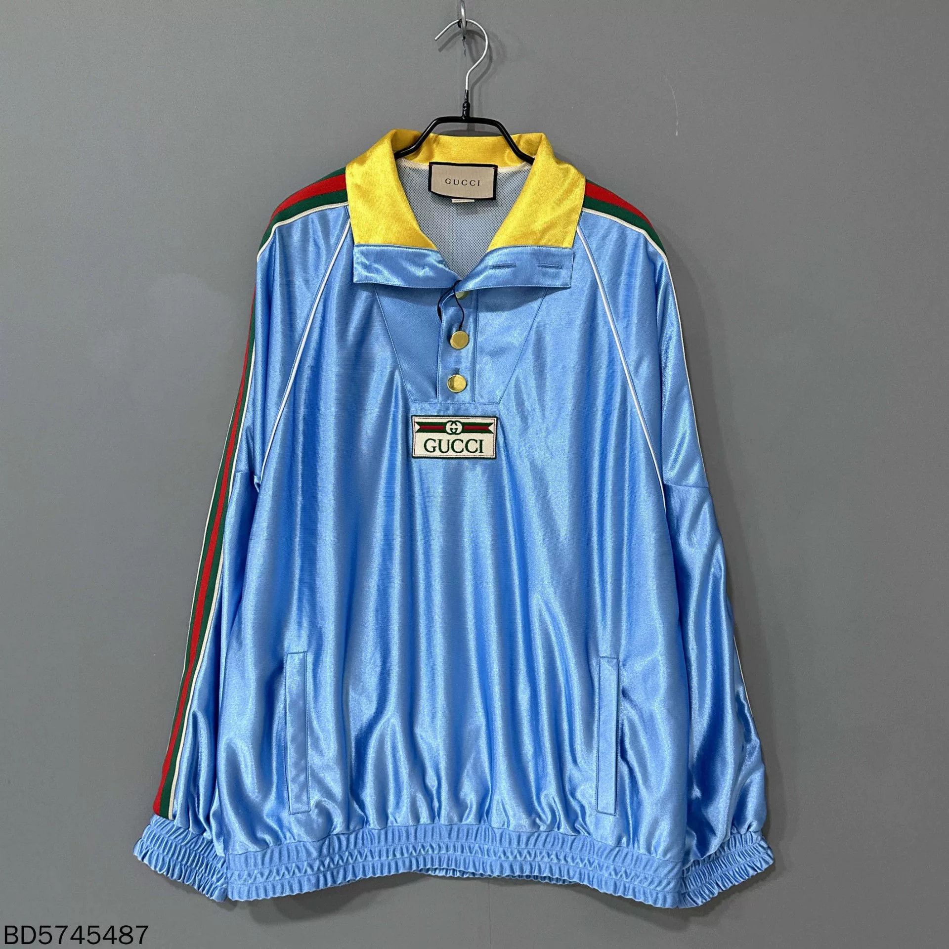 Gucci Gucci Belt Logo Stripe Silk Sweatshirt Size US M / EU 48-50 / 2 - 1 Thumbnail