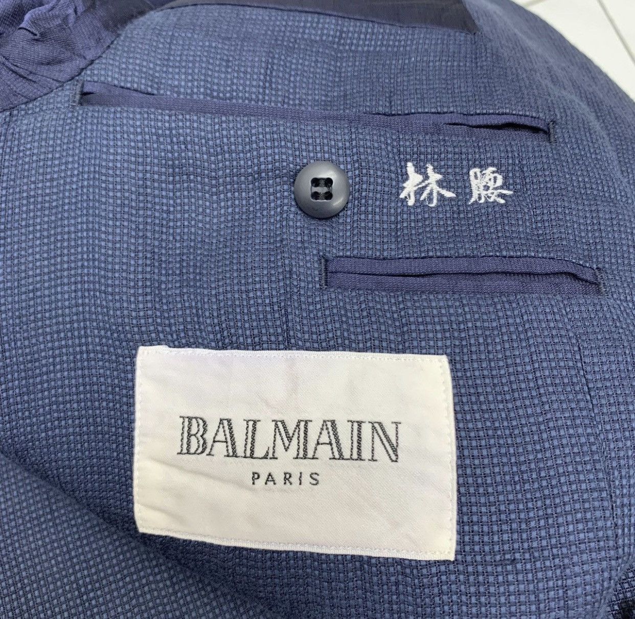 Balmain Balmain Paris Hemp Indigo Blazer Jacket Size US XL / EU 56 / 4 - 4 Thumbnail