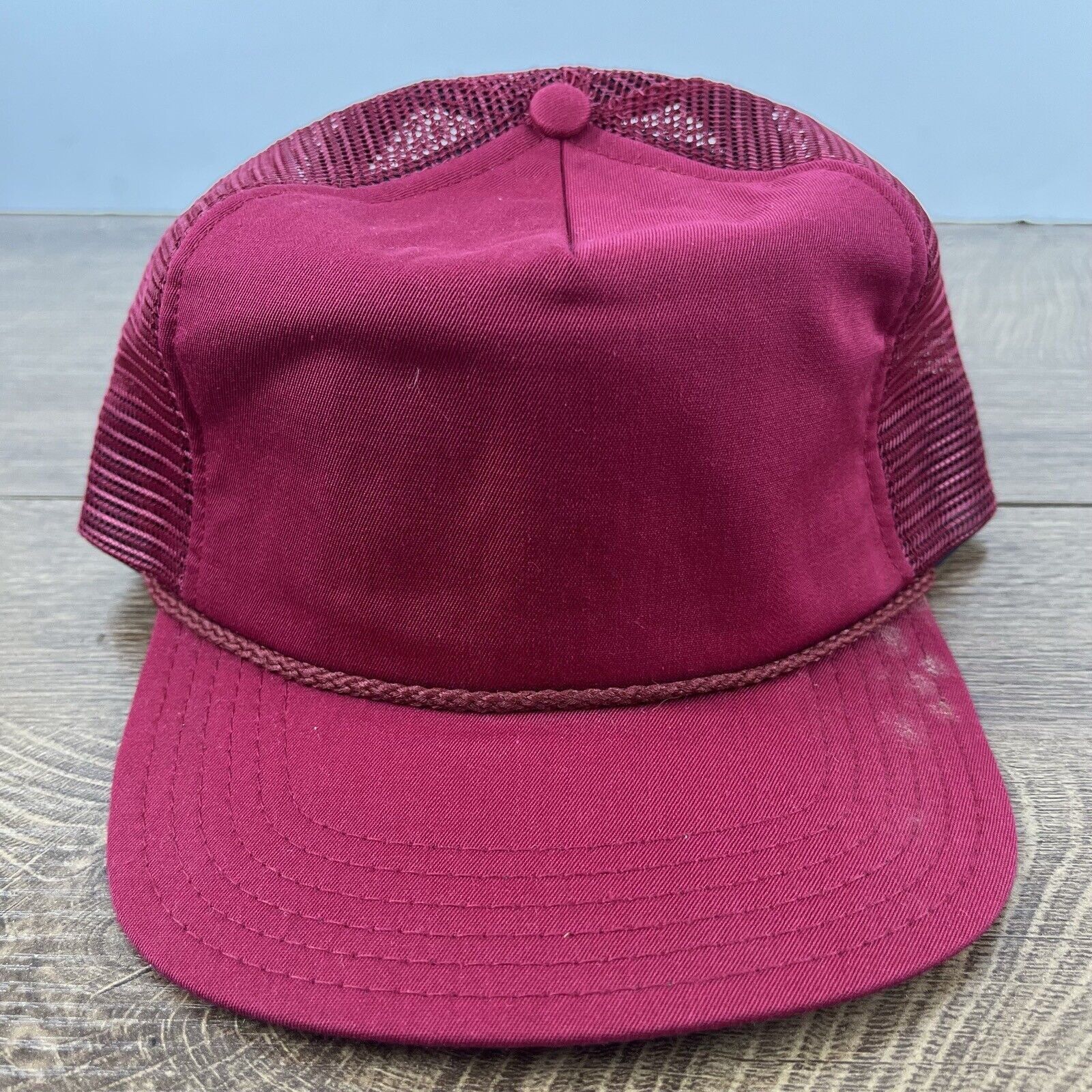 Other Adult Maroon Snapback Hat Red Cap Hat Adjustable Hat Red Adu Size ONE SIZE - 4 Thumbnail