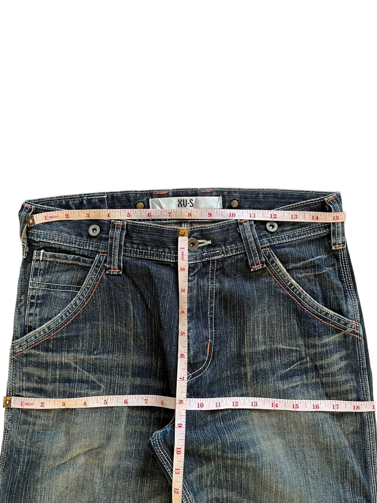 Edwin Vintage Edwin Buckle Back Carpenter Mud Wash Baggy Jeans Size US 31 - 11 Thumbnail
