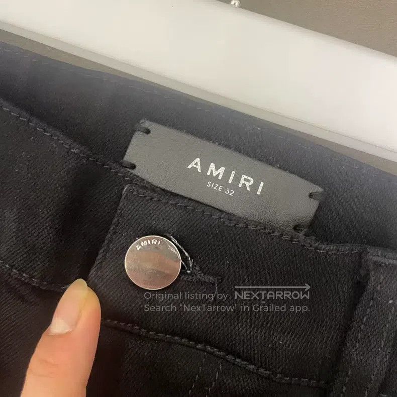 Amiri Amiri Chessboard stud denim pants Size US 32 / EU 48 - 3 Thumbnail