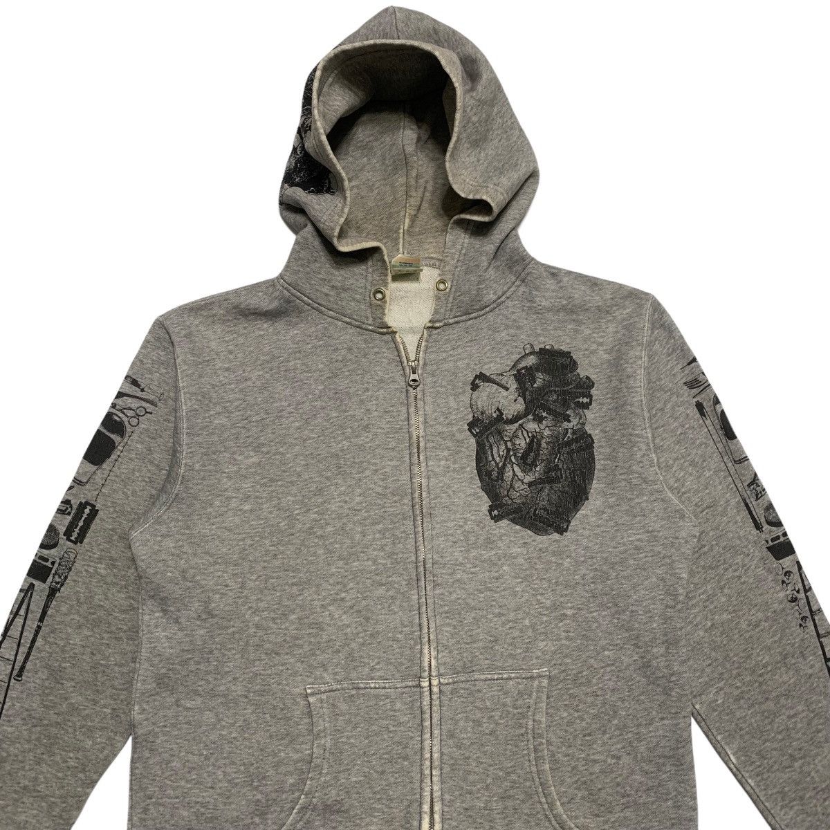 Vintage Vintage Crazy Till Death Punk Zipper Hoodie Size US M / EU 48-50 / 2 - 4 Thumbnail