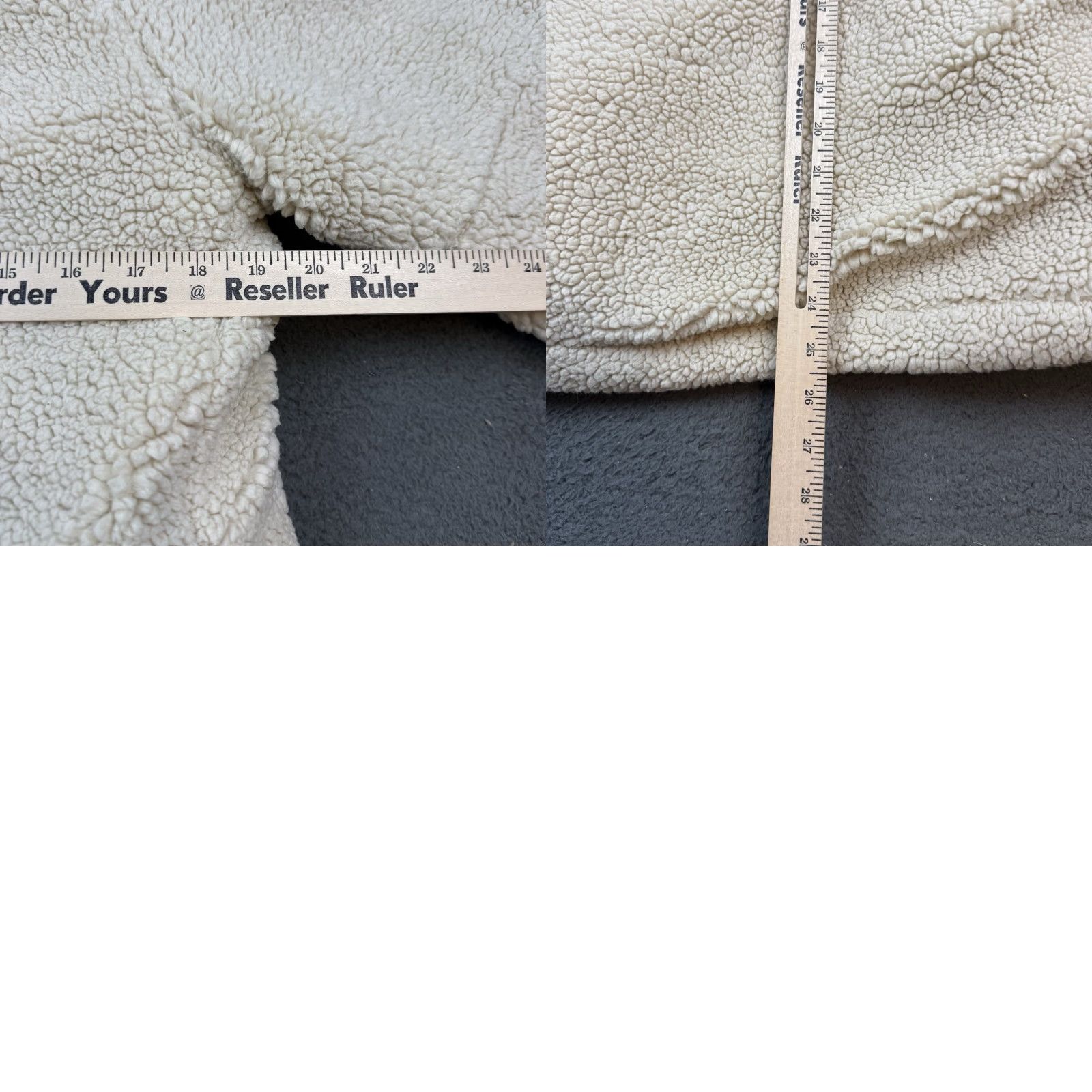 Free People VINTAGE We The Free People Slouchy Jacket Womens XS Beige Sherpa Full Zip Size XS / US 0-2 / IT 36-38 - 8 Thumbnail