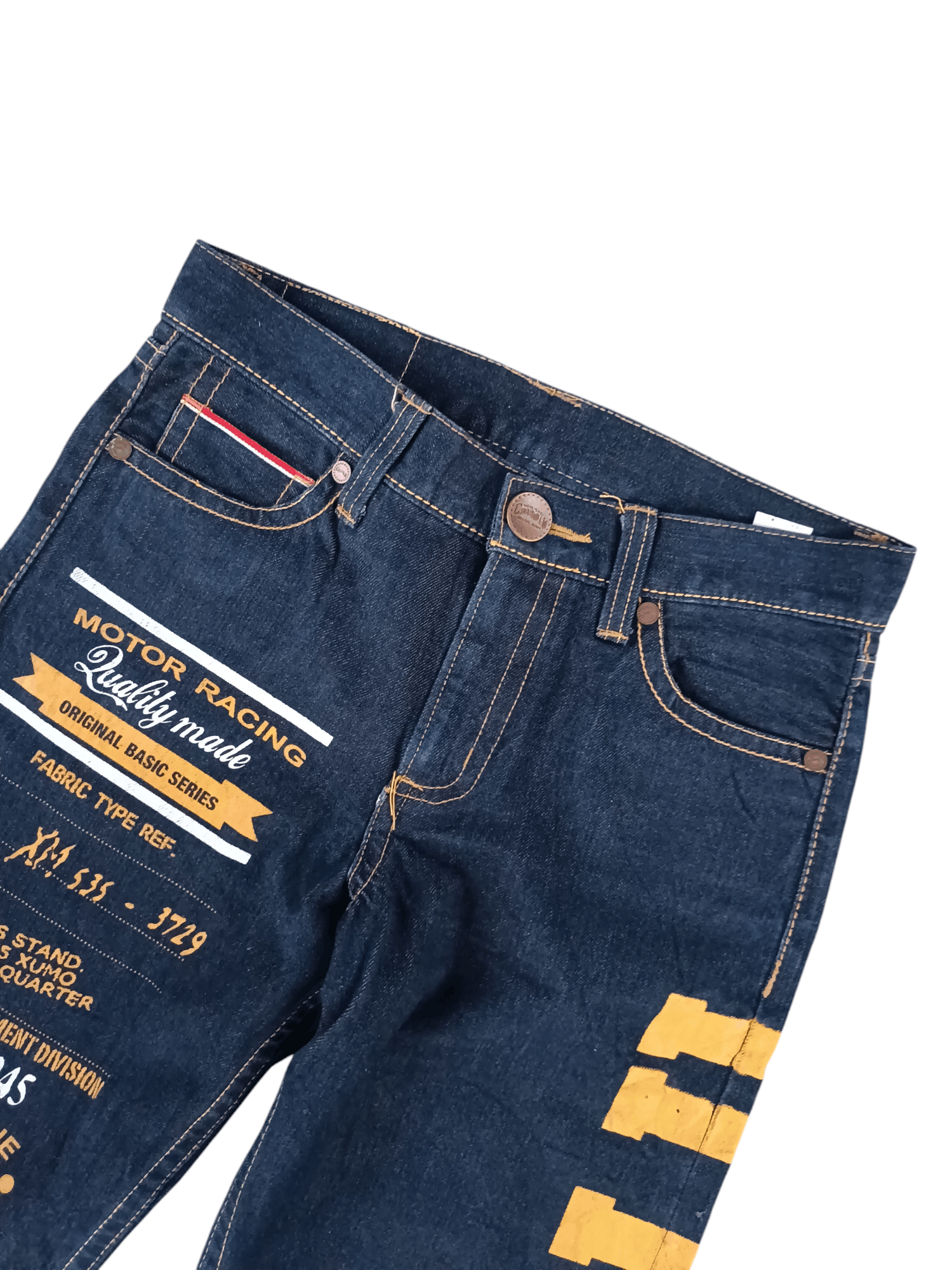 Other Co & Lu Selvedge Big Logo Nice Design Denim Jeans Size US 30 / EU 46 - 13 Thumbnail