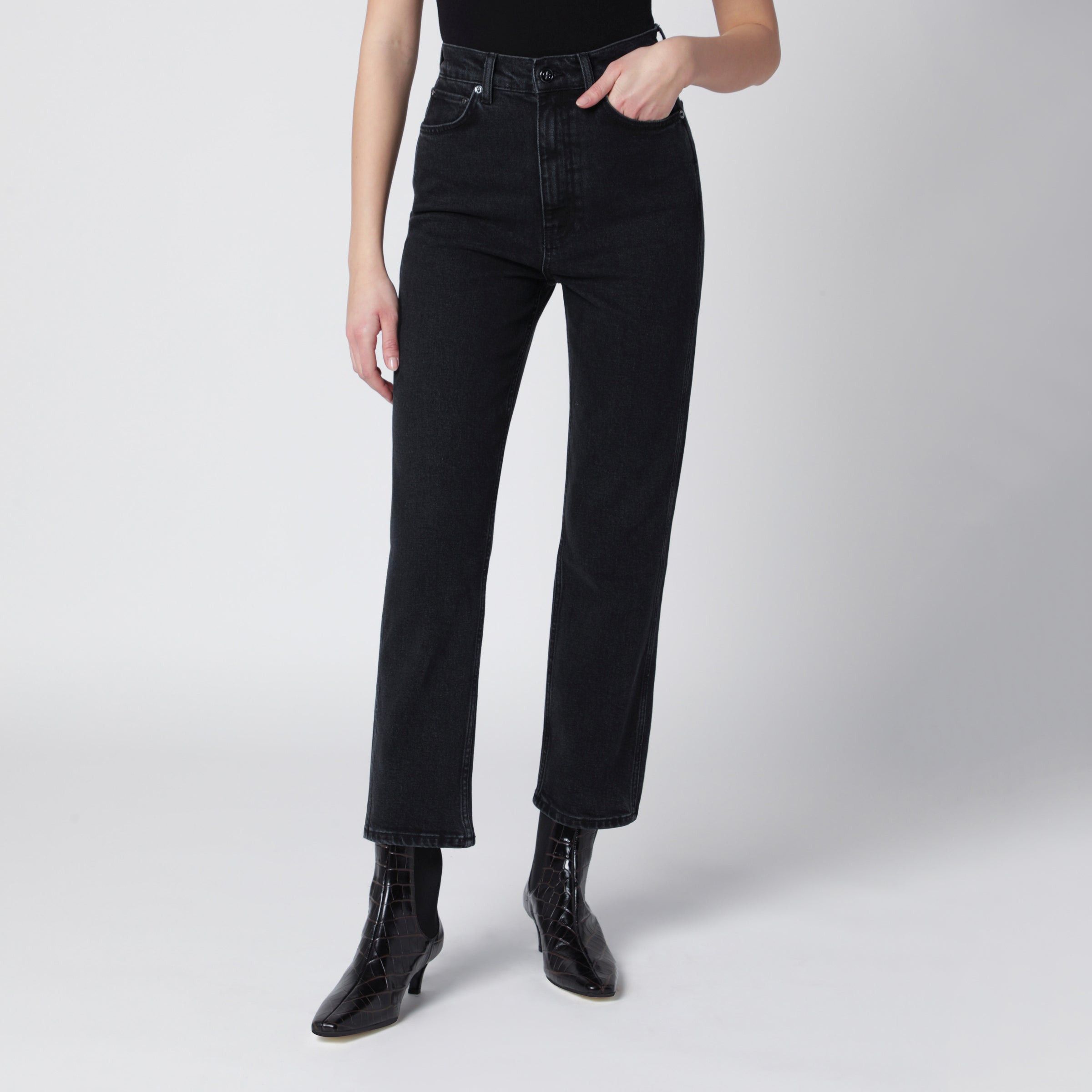 Anine Bing Anine Bing Jean Vintage Black Jeans Size 28" / US 6 / IT 42 - 1 Thumbnail