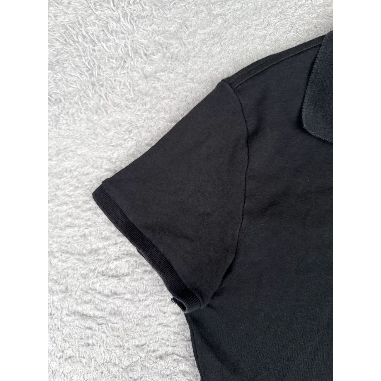 Ralph Lauren VINTAGE Ralph Lauren Polo Shirt Adult Large Black 100% Cotton Distressed Polo Shirt Mens Size US L / EU 52-54 / 3 - 3 Thumbnail