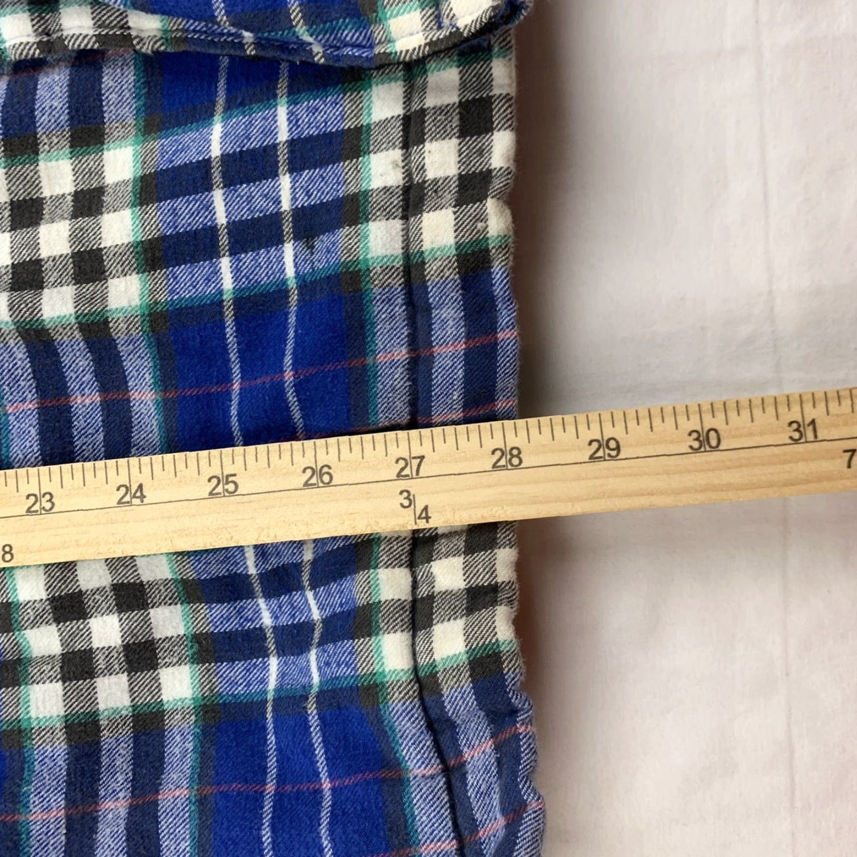 Arrow VINTAGE Arrow Sport Quilted Flannel Shirt Long Sleeve Button Up Adult Large Blue Shirt Mens Size US L / EU 52-54 / 3 - 6 Thumbnail