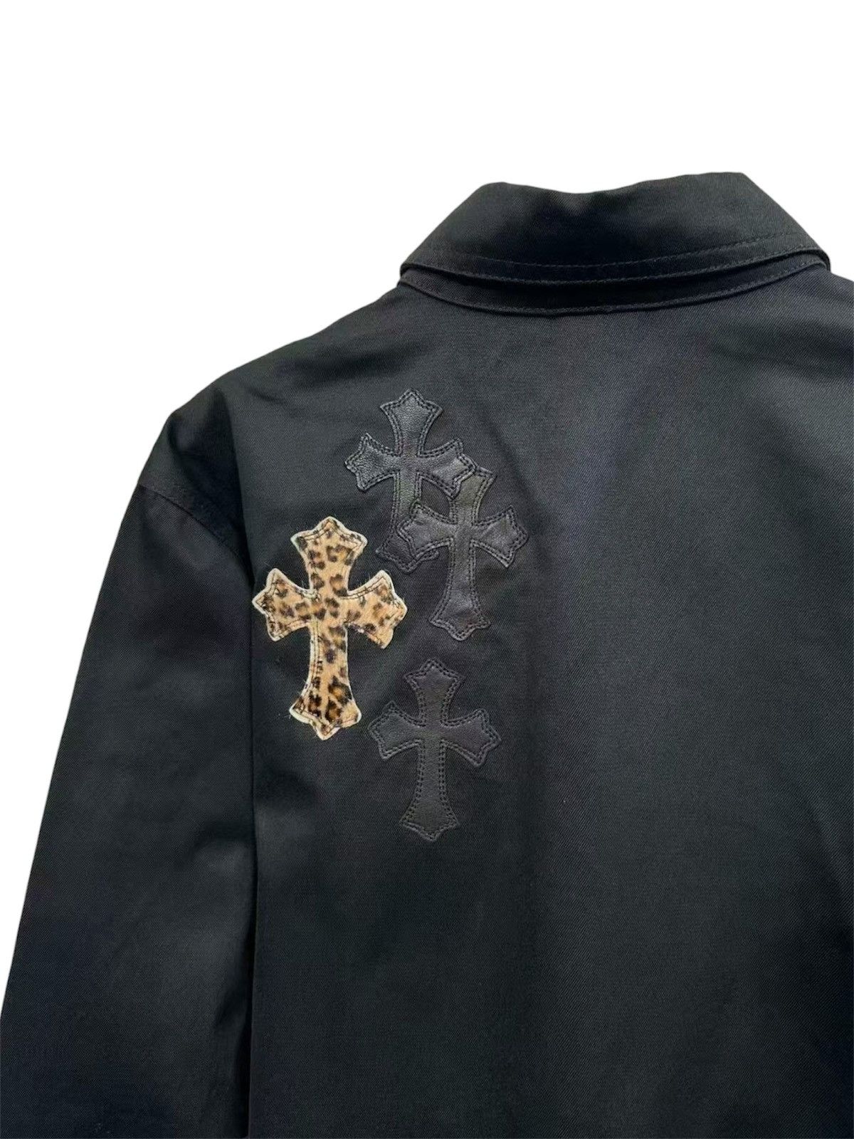 Chrome Hearts Chrome Hearts M Work Dog Leopard Cross patches Shirt Jacket Size US M / EU 48-50 / 2 - 4 Thumbnail