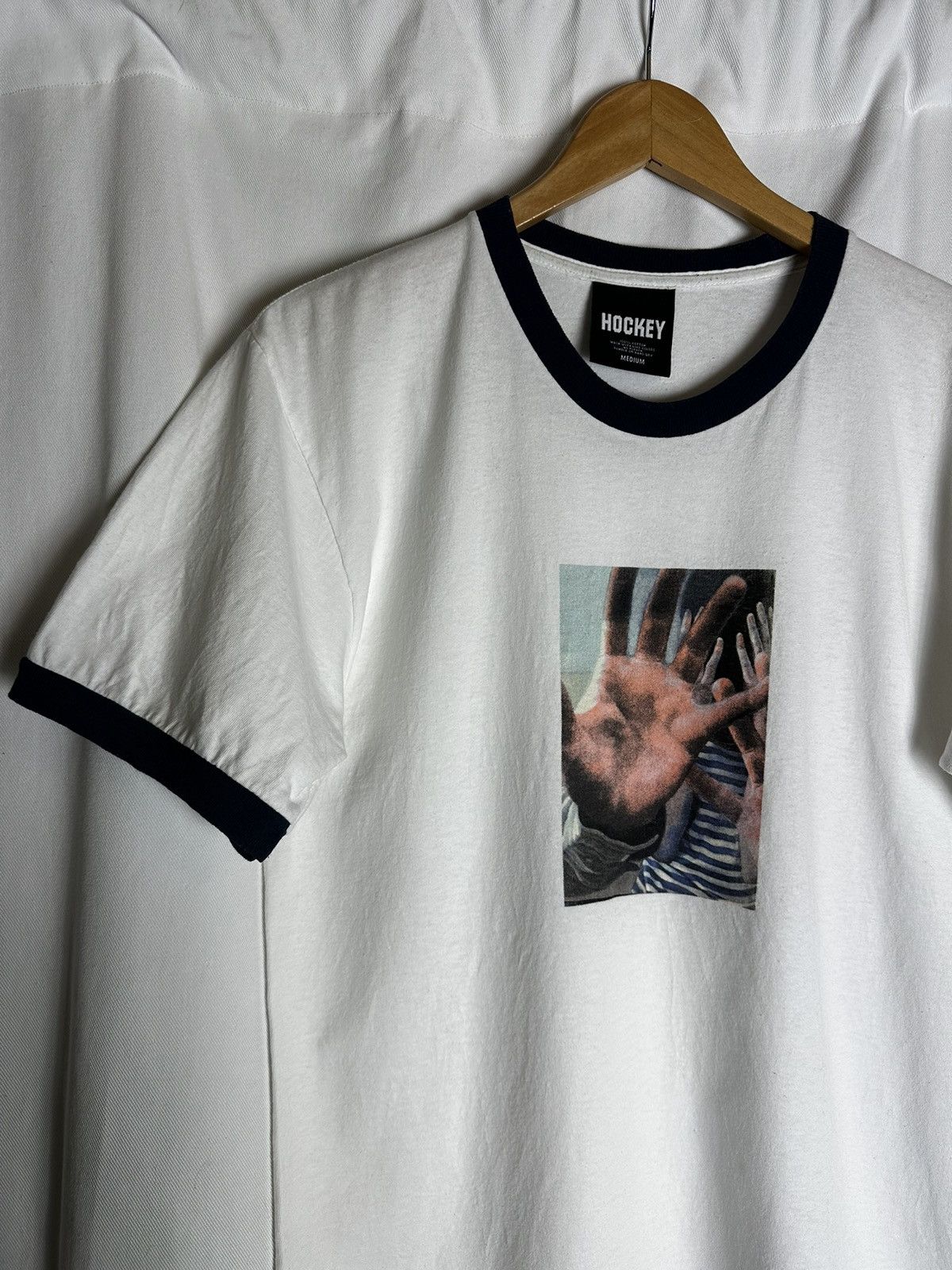 Fucking Awesome SS17 Ringer Tee (hands tee) Size US L / EU 52-54 / 3 - 2 Thumbnail