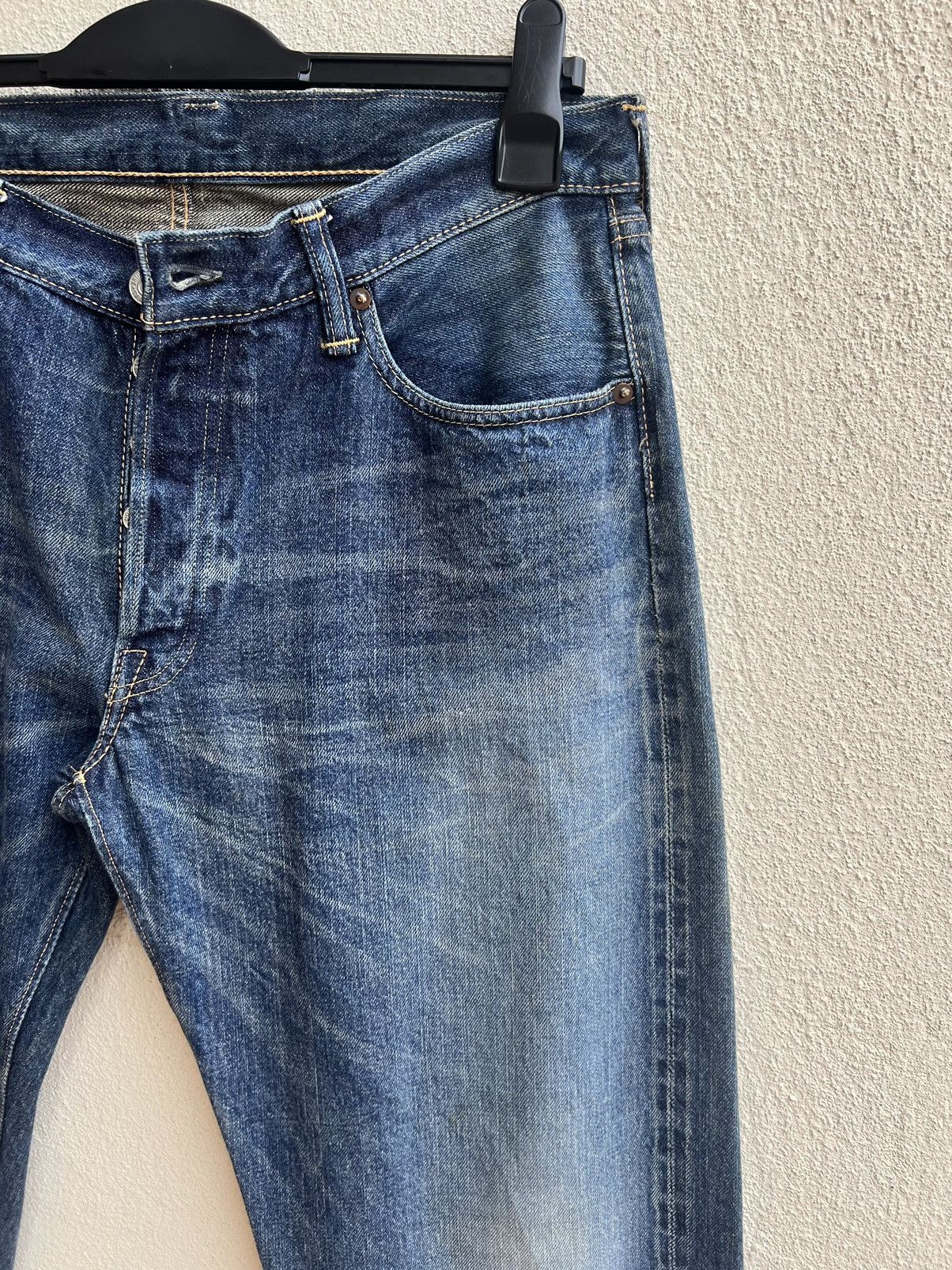 Heller's Cafe Dubbleworks X Warehouse Fade Denim Selvedge Jeans Size US 34 / EU 50 - 11 Thumbnail