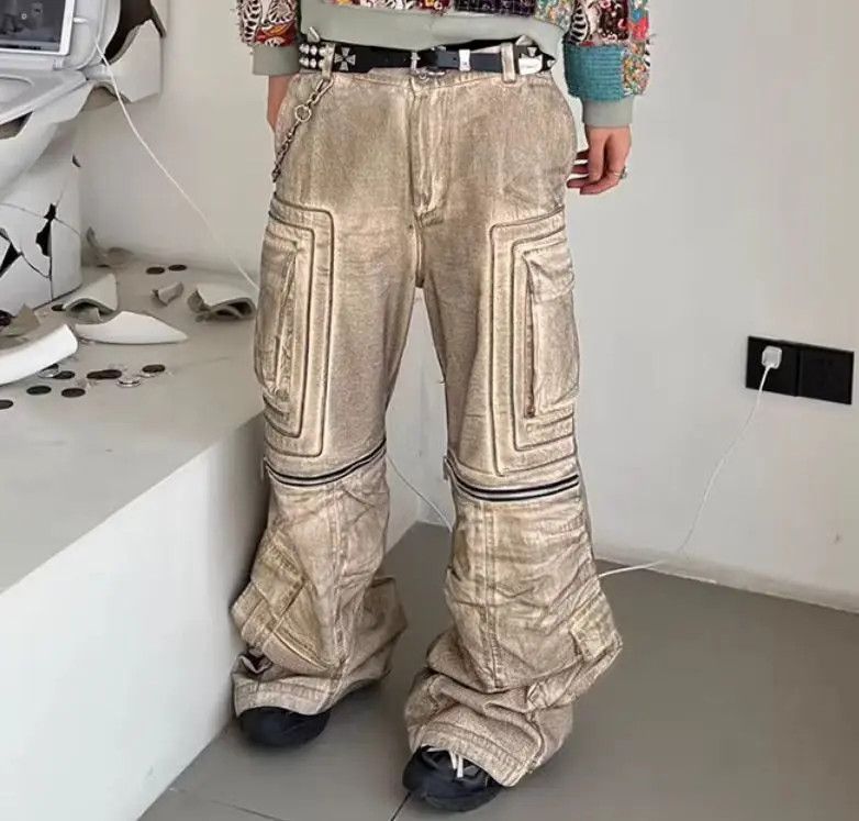 Designer × Japanese Brand Vintage Hip Hop Street Style Loose Casual Pants Size US 31 - 1 Thumbnail