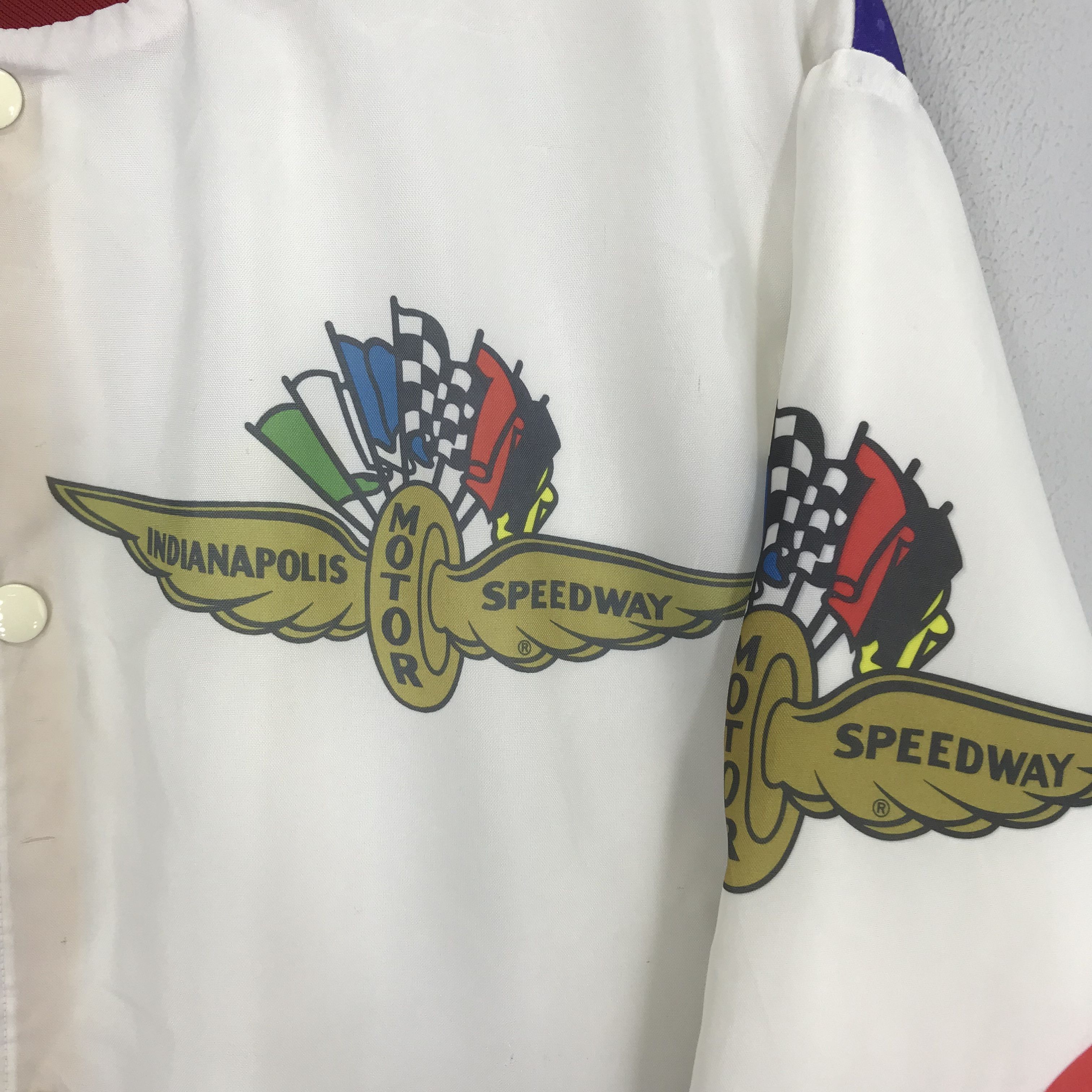 Vintage Vintage 90's Indianapolis Motor Speedway Varsity Jacket Size US L / EU 52-54 / 3 - 6 Thumbnail