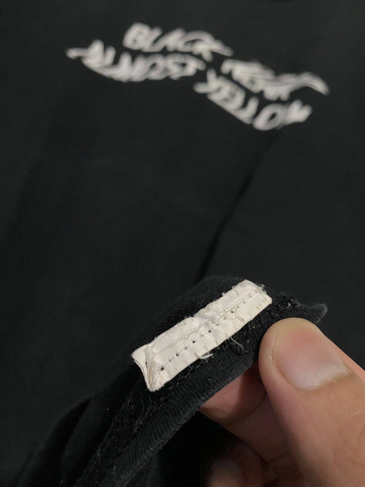 Japanese Brand JOURNAL STANDARD JAPAN BLACK NEAR ALMOST YELLOW WORDING TEES Size US M / EU 48-50 / 2 - 4 Thumbnail