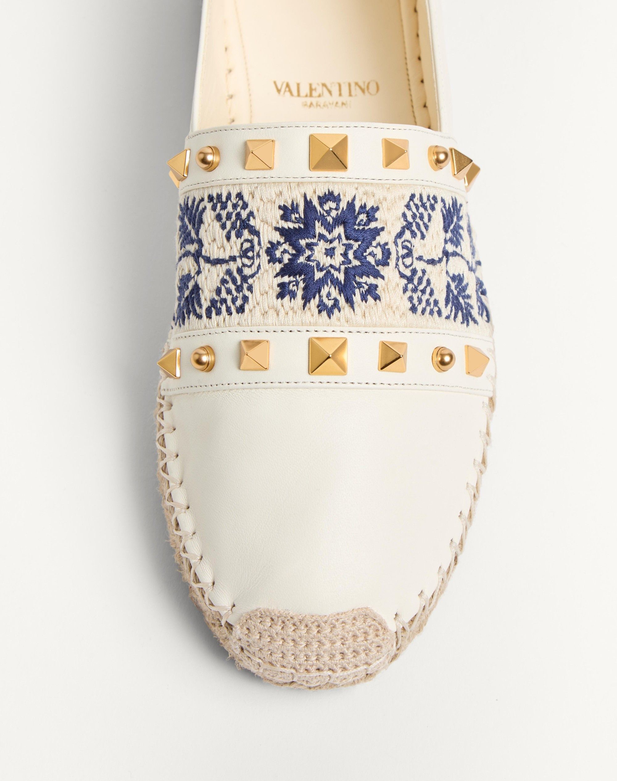 Valentino os11x0126 Espadrilles in Nappa With Embroidered Multicolor Size US 9 / IT 39 - 5 Thumbnail