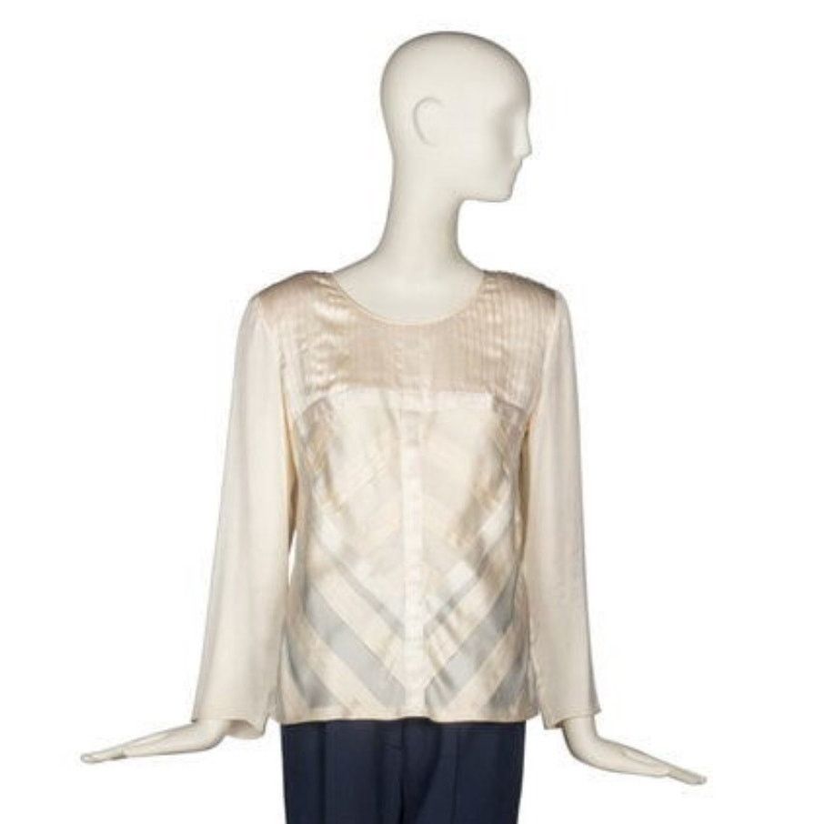 Chanel Chanel 2011 Silk Blouse - US10, FR42 Size L / US 10 / IT 46 - 1 Thumbnail