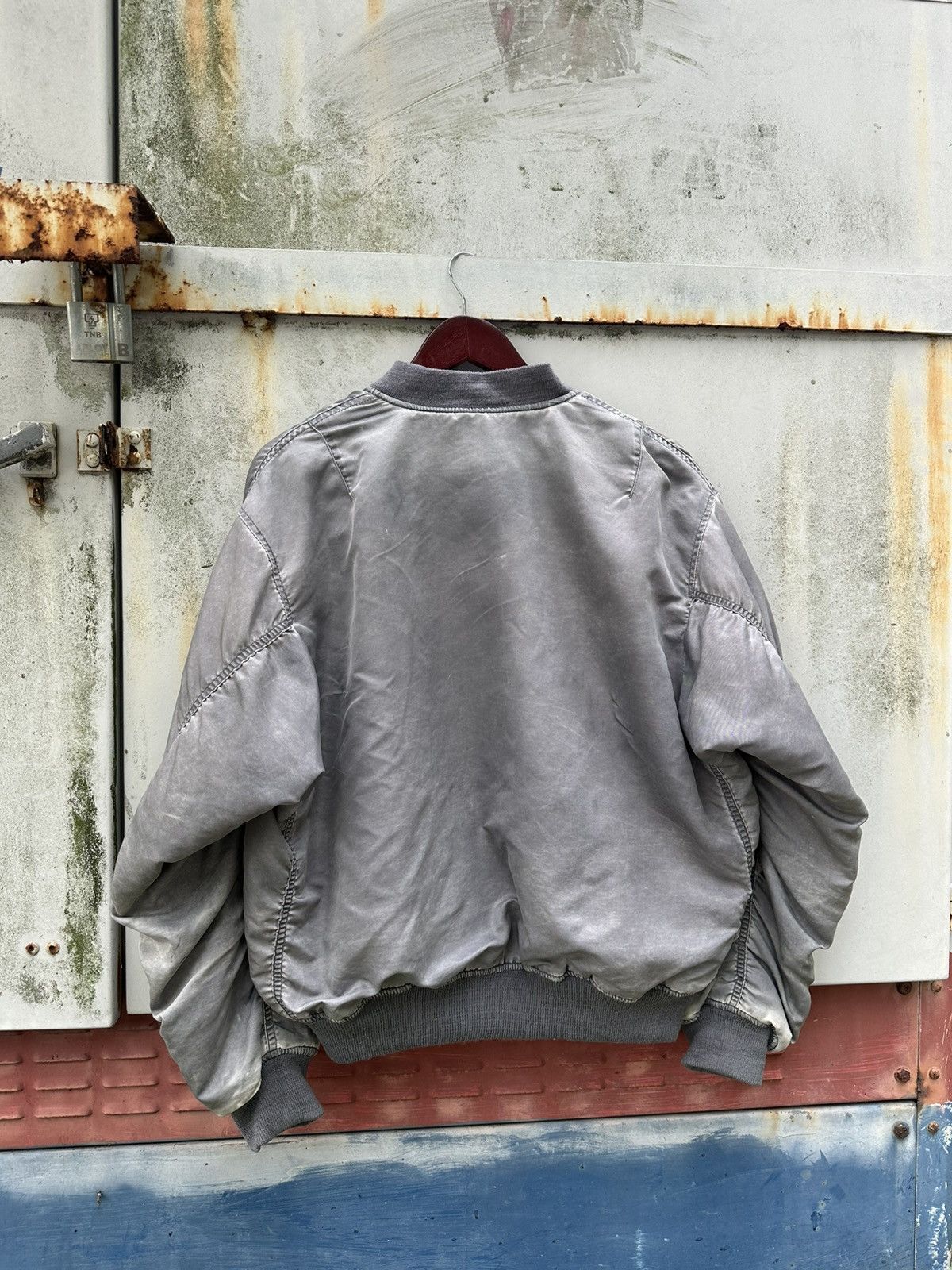 Vintage 🪖Vintage Faded Spinash MA-1 Man Intermediate Bomber Jacket Size US L / EU 52-54 / 3 - 9 Thumbnail