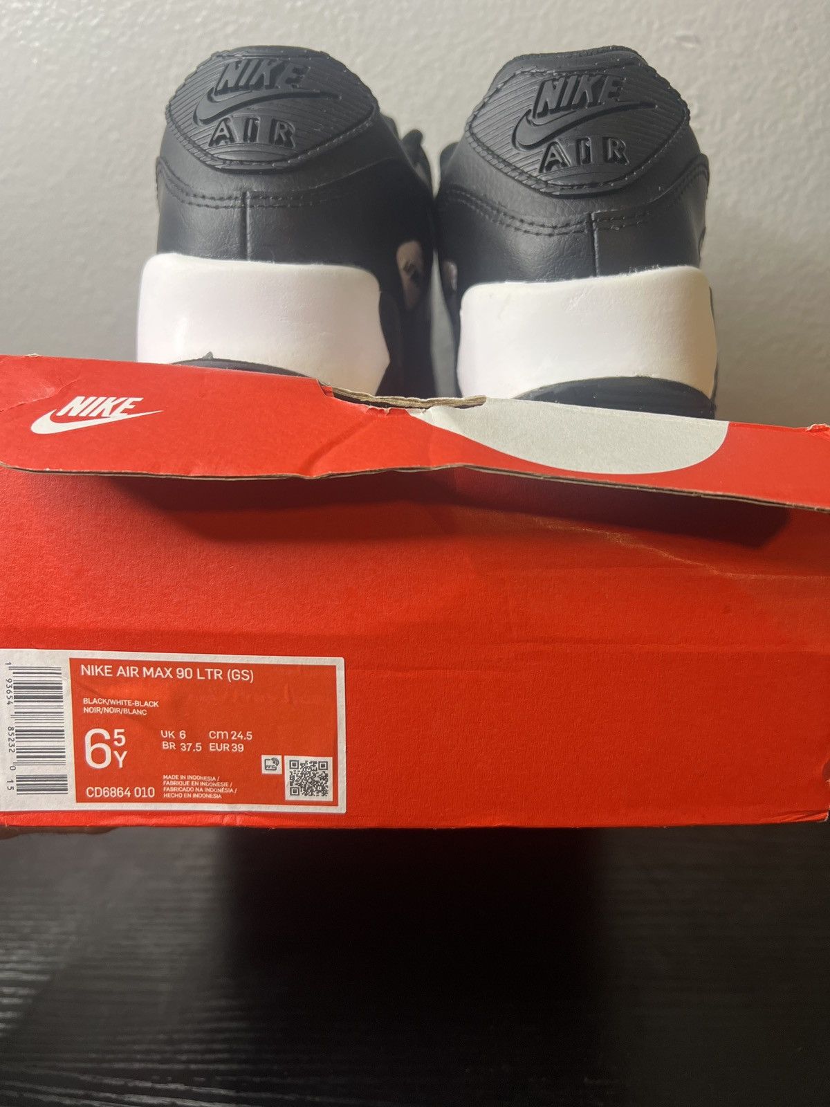 Nike Nike Air Max 90 LTR (GS) Size US 6.5 / EU 39-40 - 6 Thumbnail