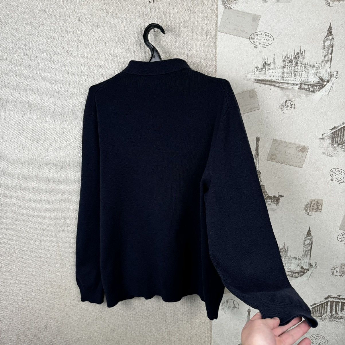 Lacoste × Polo Ralph Lauren Lacoste Polo Sweater Longsleeve Dark Blue Mens Regular XXL Size US XXL / EU 58 / 5 - 9 Thumbnail