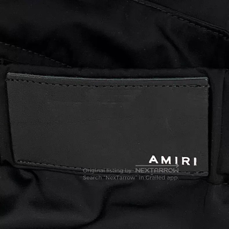 Amiri Amiri Black Logo Printed Sports Pants, Long Length Size US 32 / EU 48 - 7 Thumbnail
