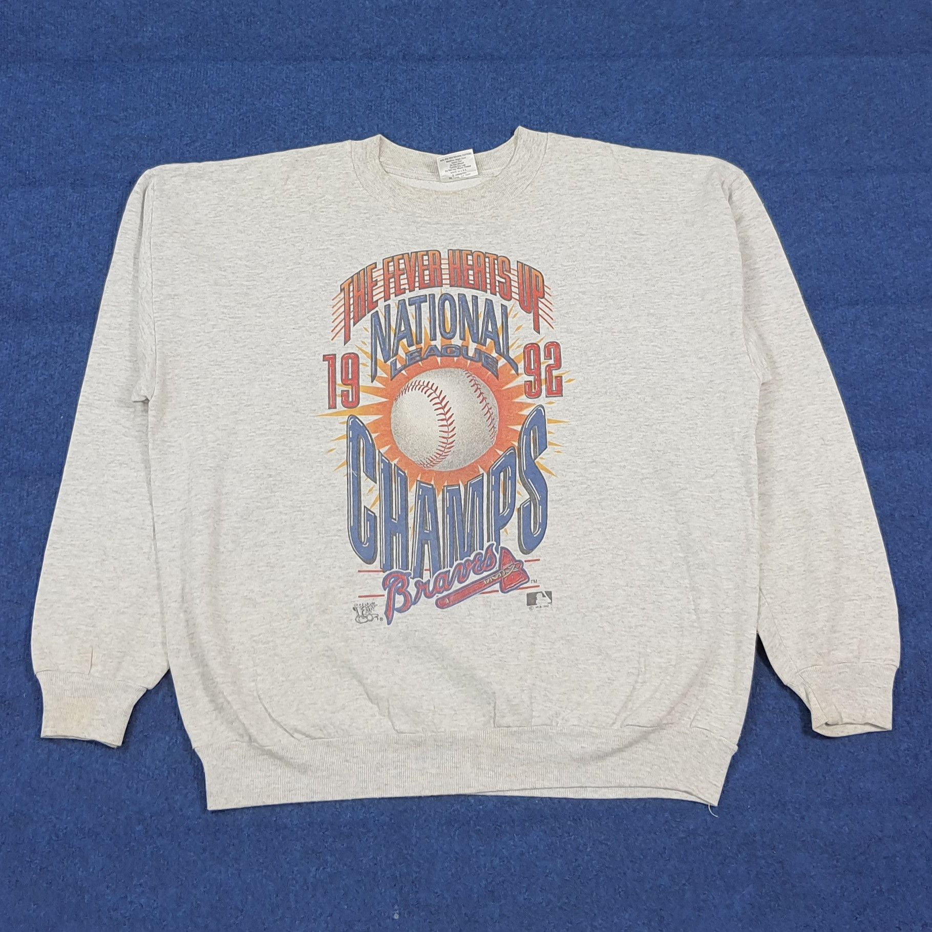 MLB Vintage 90s MLB Atlanta Braves National League C287N6 Size US XL / EU 56 / 4 - 1 Thumbnail