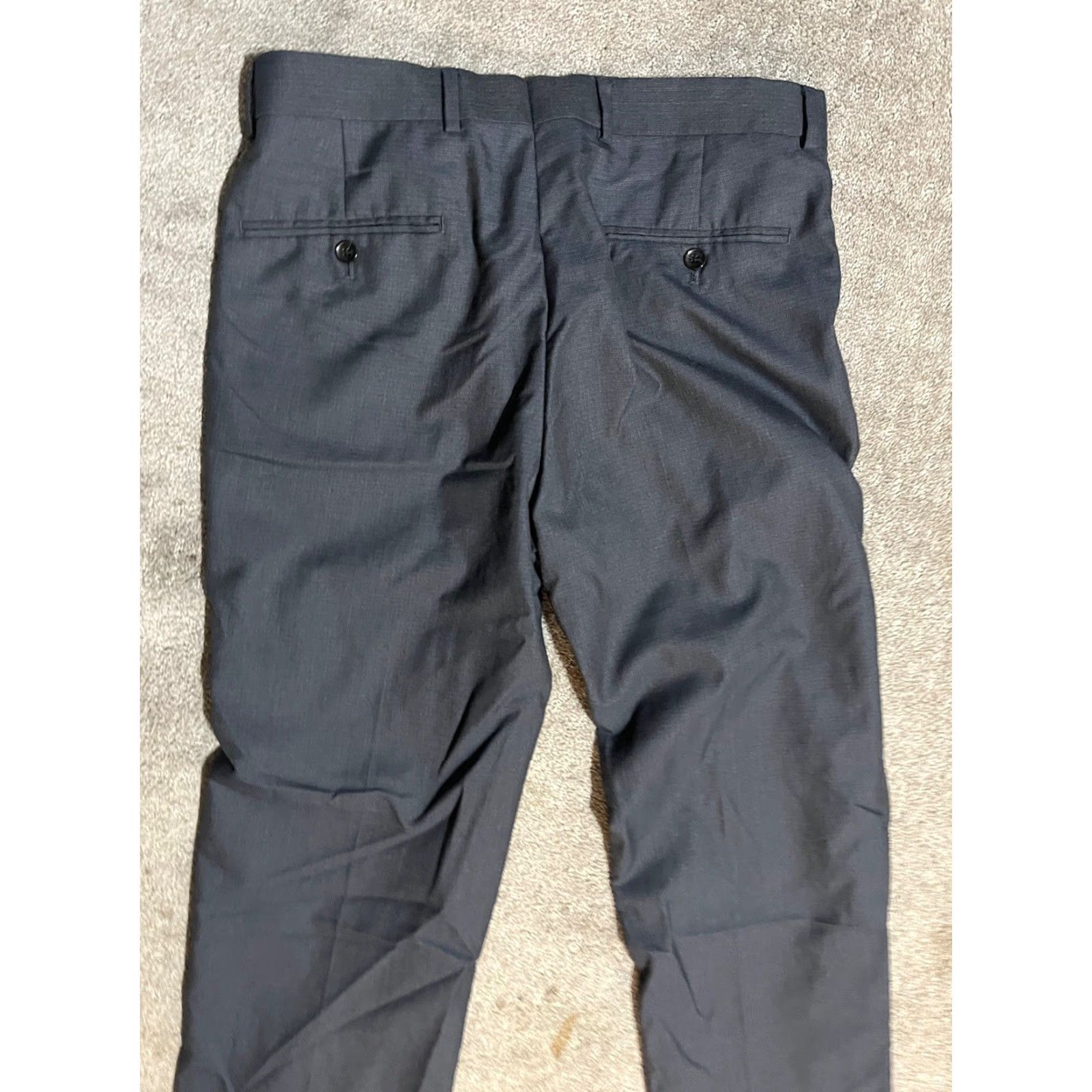 Dockers Dockers Mens Size 34x29 Polyester Straight Fit Dress Pants Blue Flat Front Chino Pants 90s Theme Mens Size US 34 / EU 50 - 4 Thumbnail