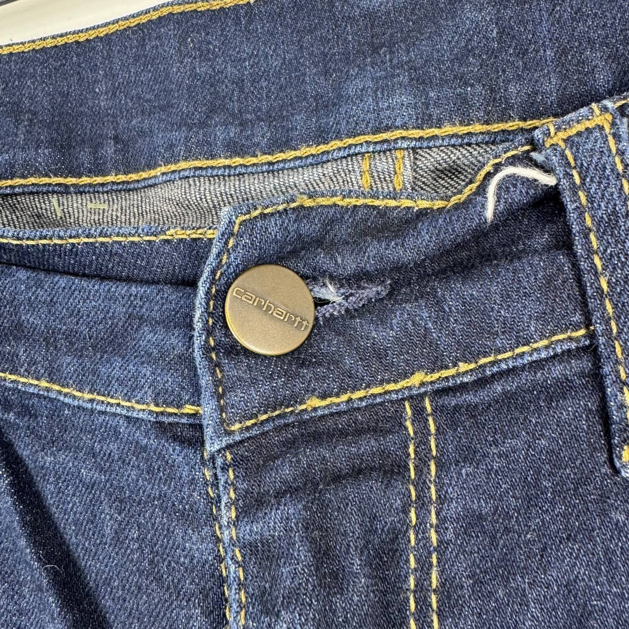 Carhartt Carhartt Denim Shorts Mens Blue Workwear Carpenter Jean Sz L Size US 30 / EU 46 - 2 Thumbnail