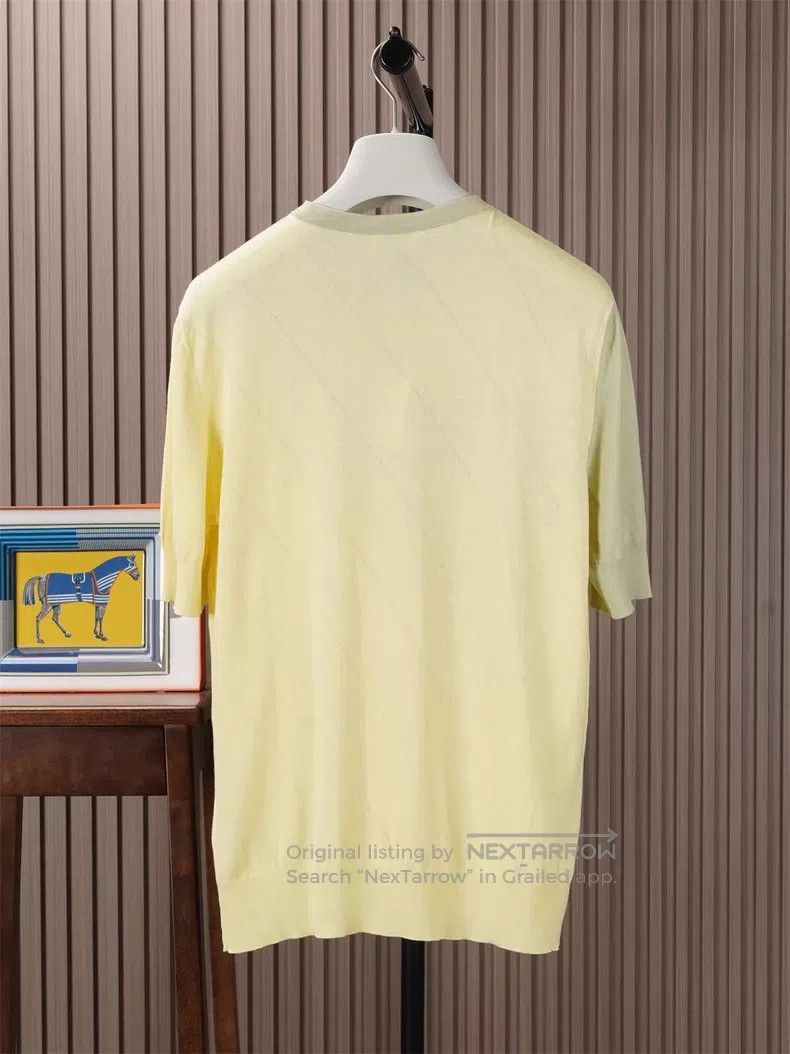 Hermes Hermes Knit Round Neck Pure Cotton Short Sleeve T-Shirt Size US M / EU 48-50 / 2 - 2 Thumbnail