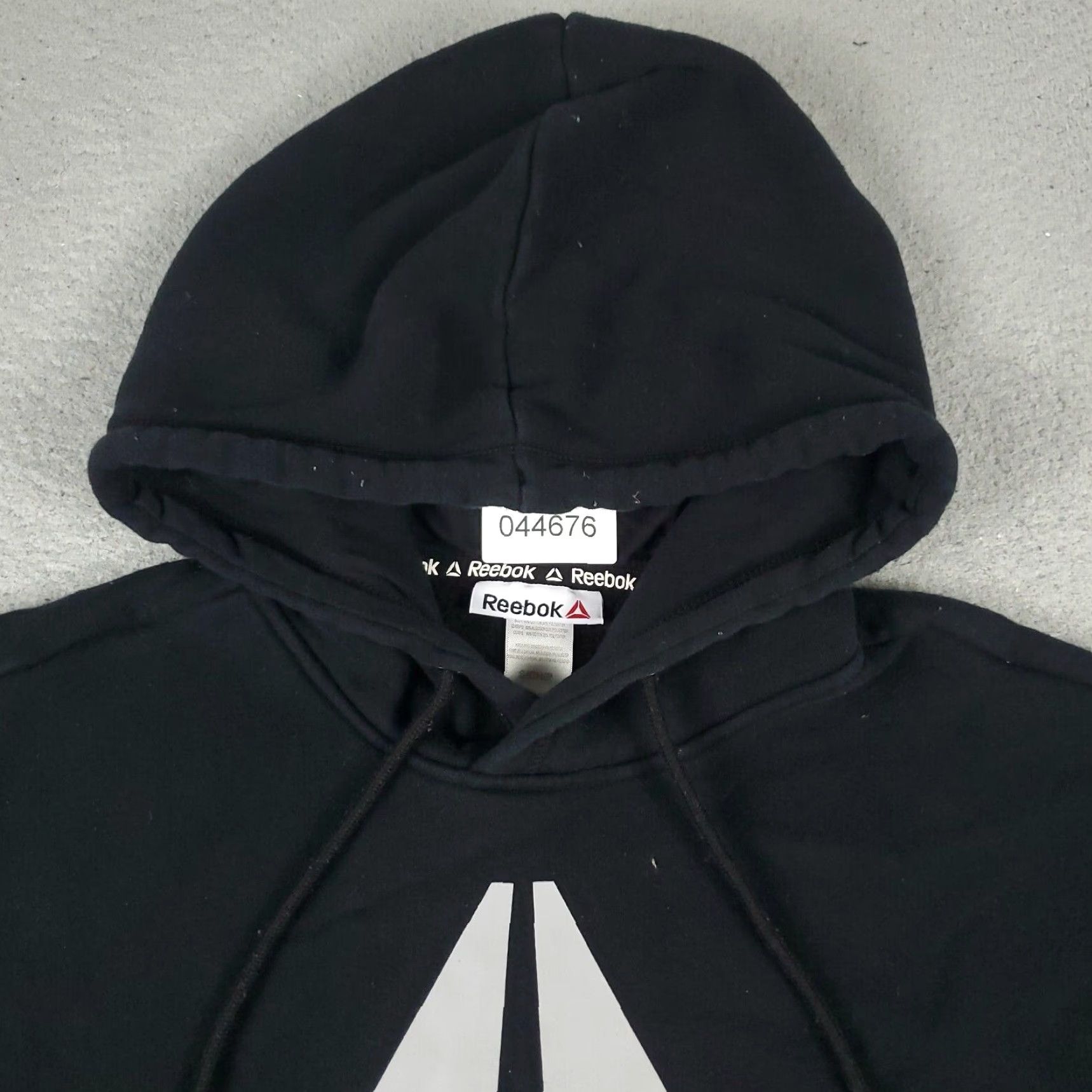 Reebok Reebok Hoodie Mens Small Black Pullover Fleece Sweatshirt Adjustable Modern Sports Size US S / EU 44-46 / 1 - 2 Thumbnail