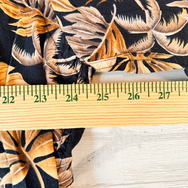 Pierre Cardin Pierre Cardin Mens XL Hawaiian Shirt Brown Leaf Print Short Sleeve Button-Up Size US XL / EU 56 / 4 - 3 Thumbnail