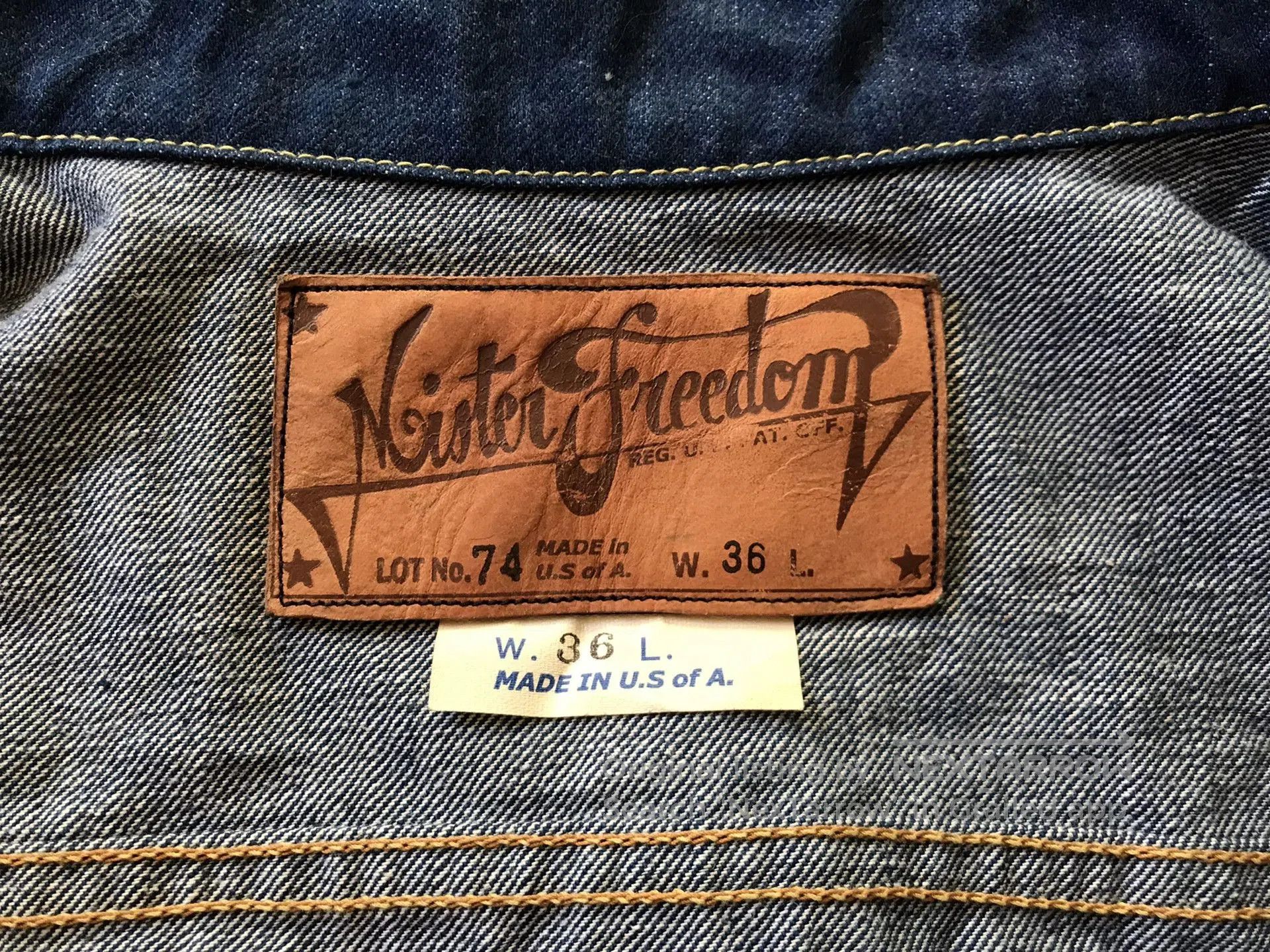 Mister Freedom Mister Freedom Natural Indigo Denim Jacket. Size US M / EU 48-50 / 2 - 8 Thumbnail