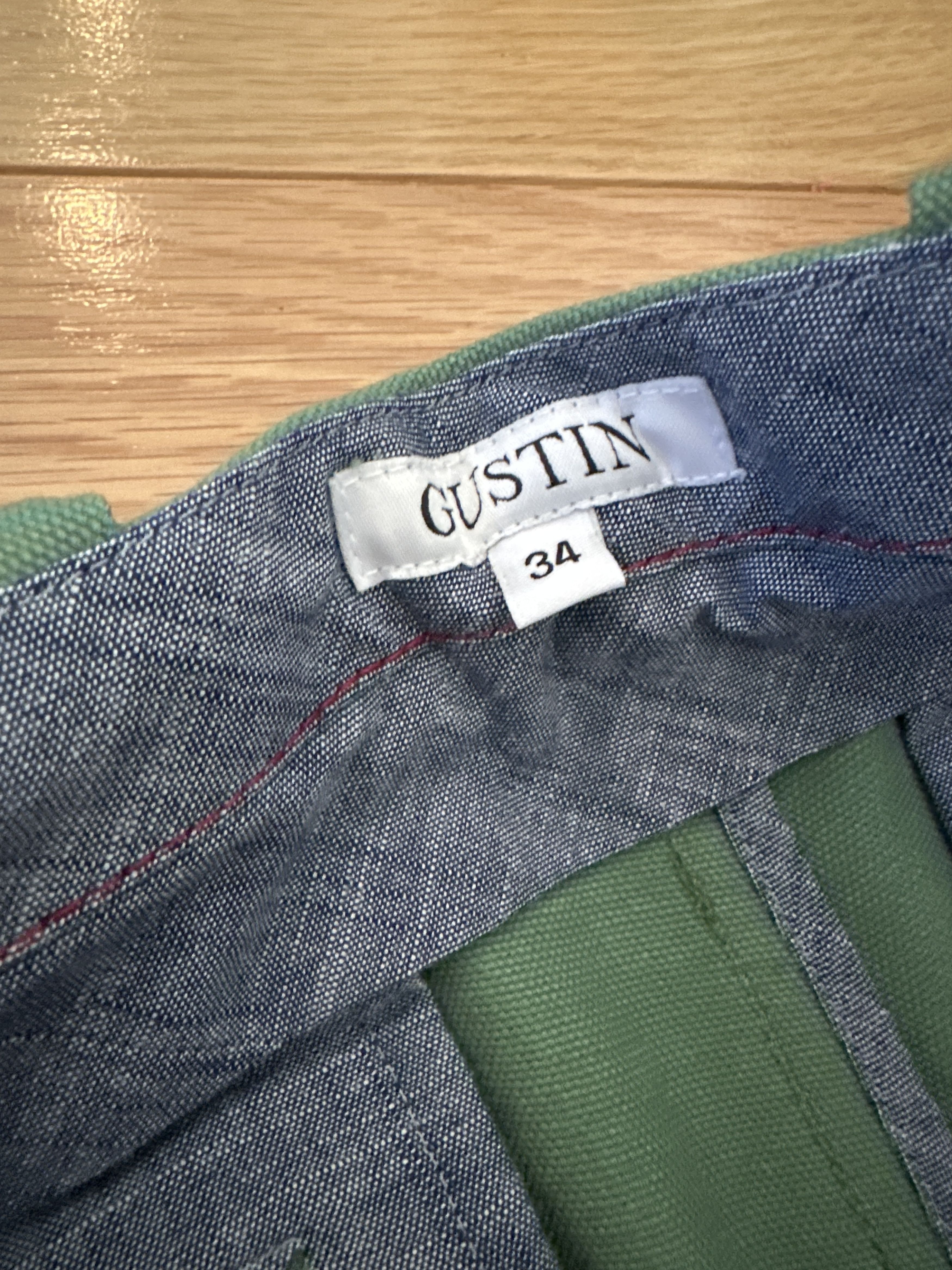 Gustin GUSTIN #173 SPRING GREEN CANVAS CHINOS Size US 34 / EU 50 - 4 Thumbnail