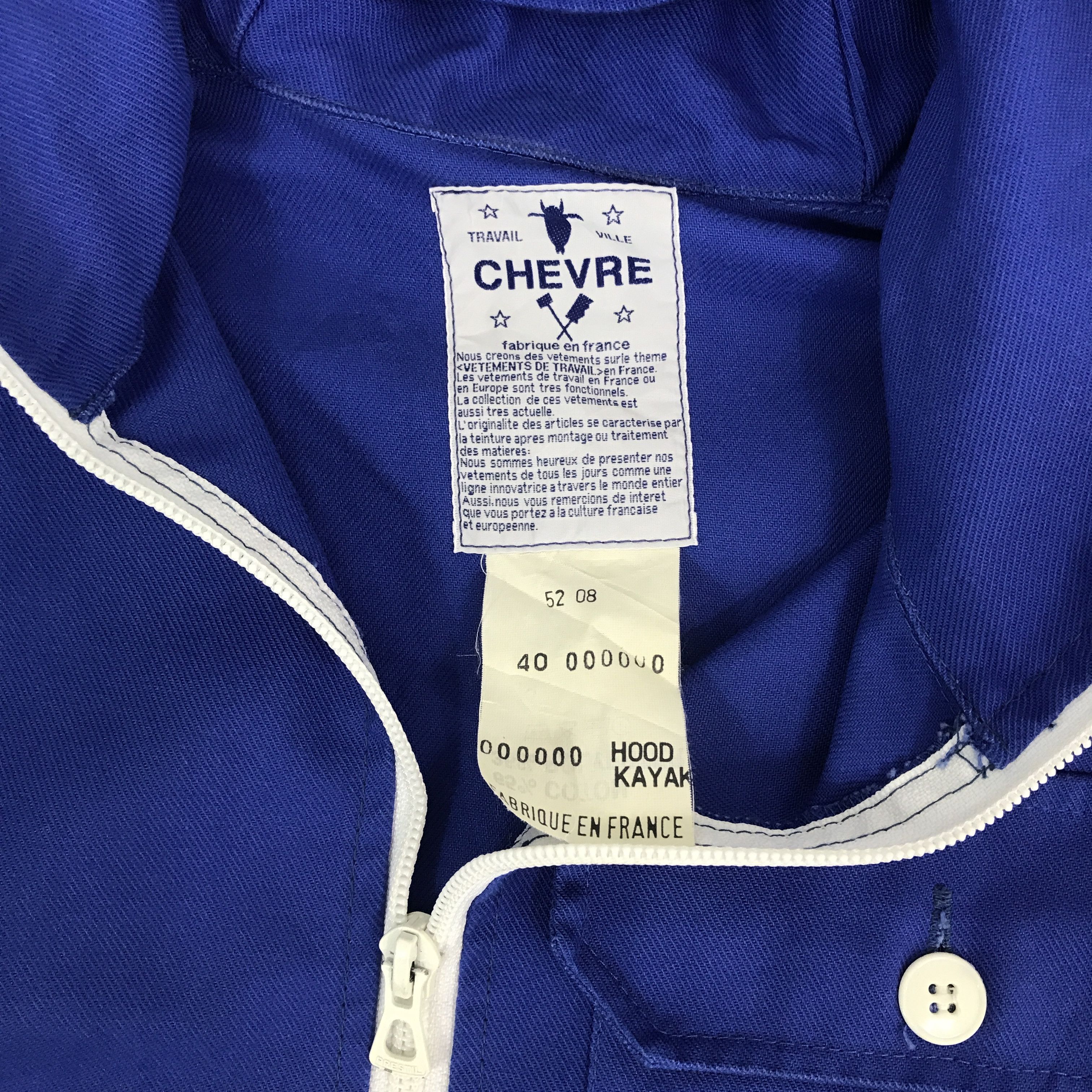 Designer Rare Chevre Zipper Jacket Hoodie Size US M / EU 48-50 / 2 - 9 Thumbnail