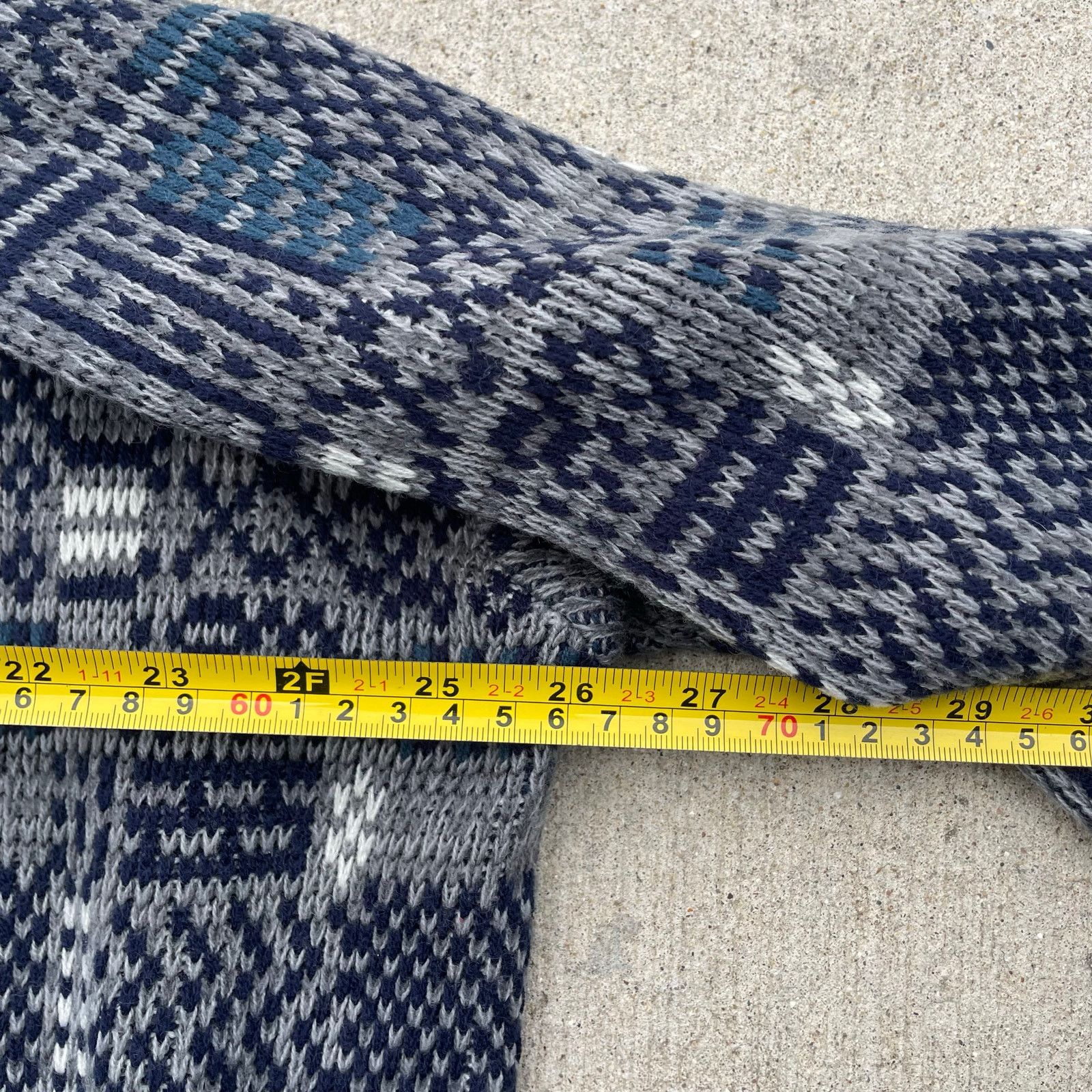 Vintage Vintage Knit Sweater Patterned Crewneck 90s Cozy Retro Size US XXL / EU 58 / 5 - 5 Thumbnail