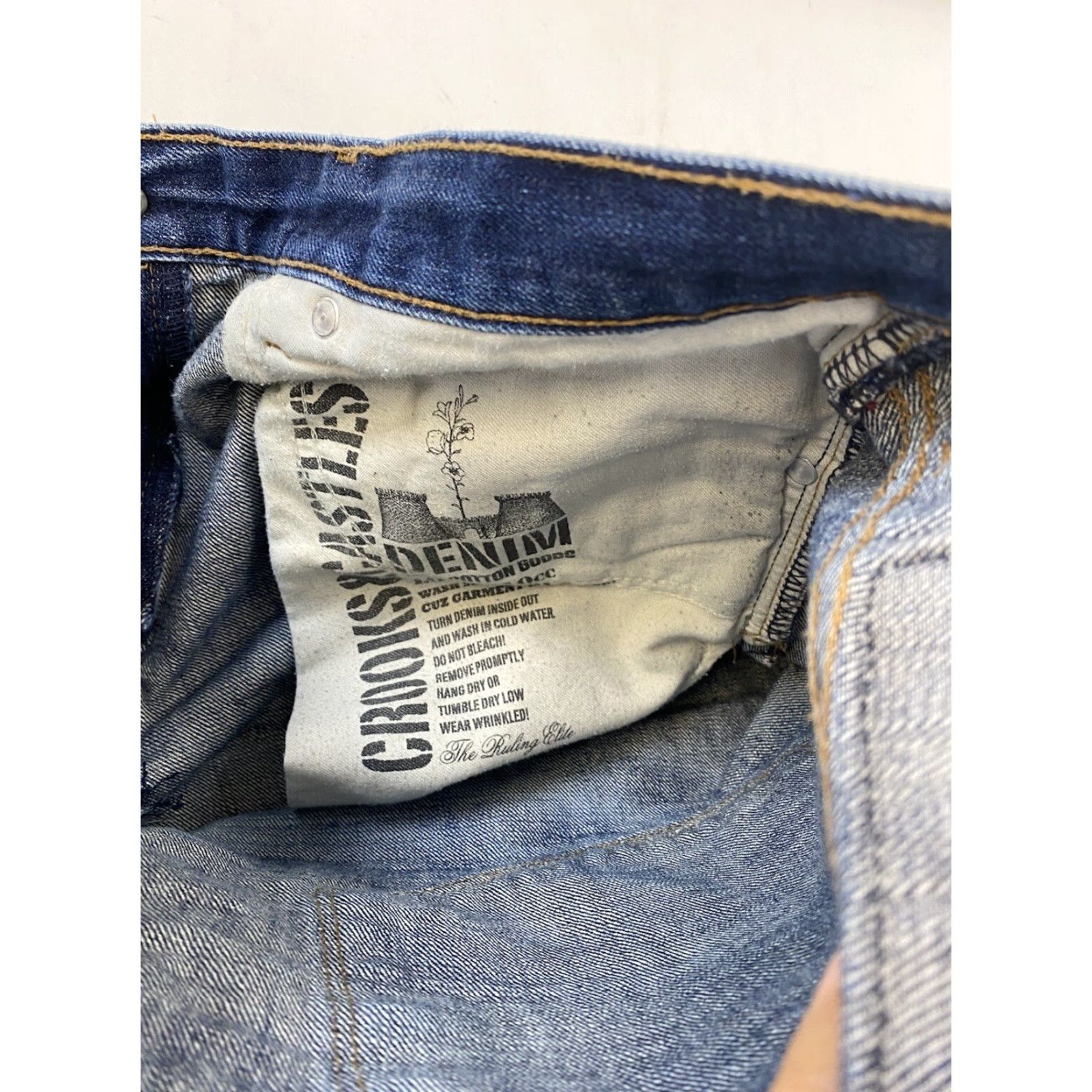 Crooks & Castles Crooks & Castles Jeans Mens 34 Blue 29in Inseam Straight Style Regular Size 34 Men Size US 34 / EU 50 - 7 Thumbnail