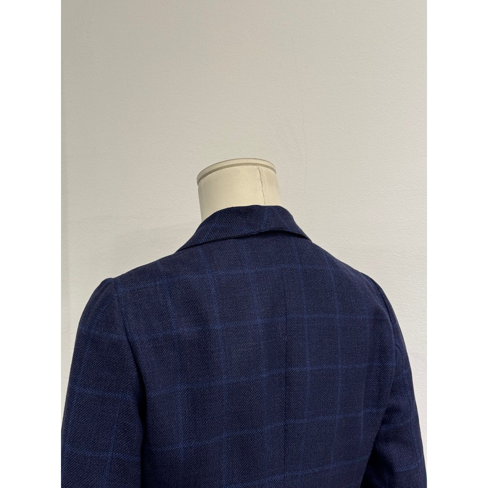 Brunello Cucinelli 2000s Brunello Cucinelli double layer V-shape tartan blazer Size 40R - 8 Thumbnail