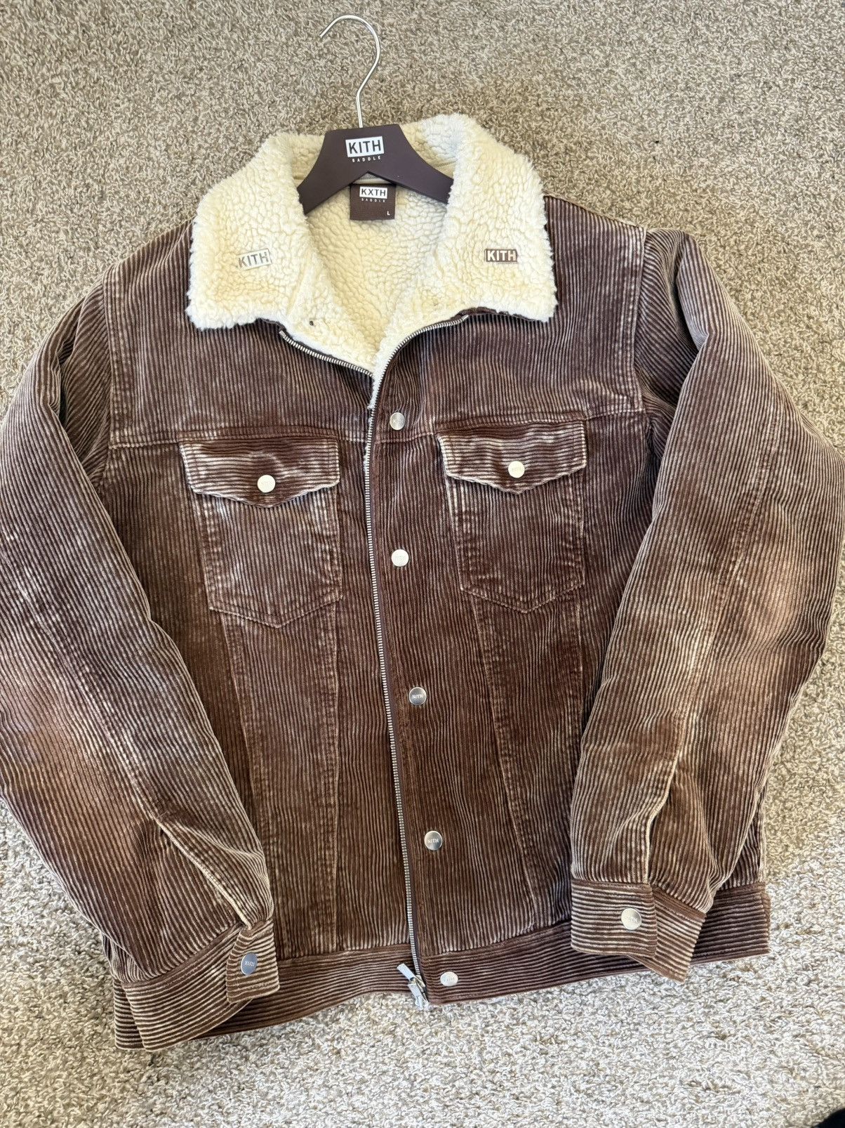 Kith RARE Kith removable flannel corduroy Sherpa jacket Size US L / EU 52-54 / 3 - 7 Thumbnail