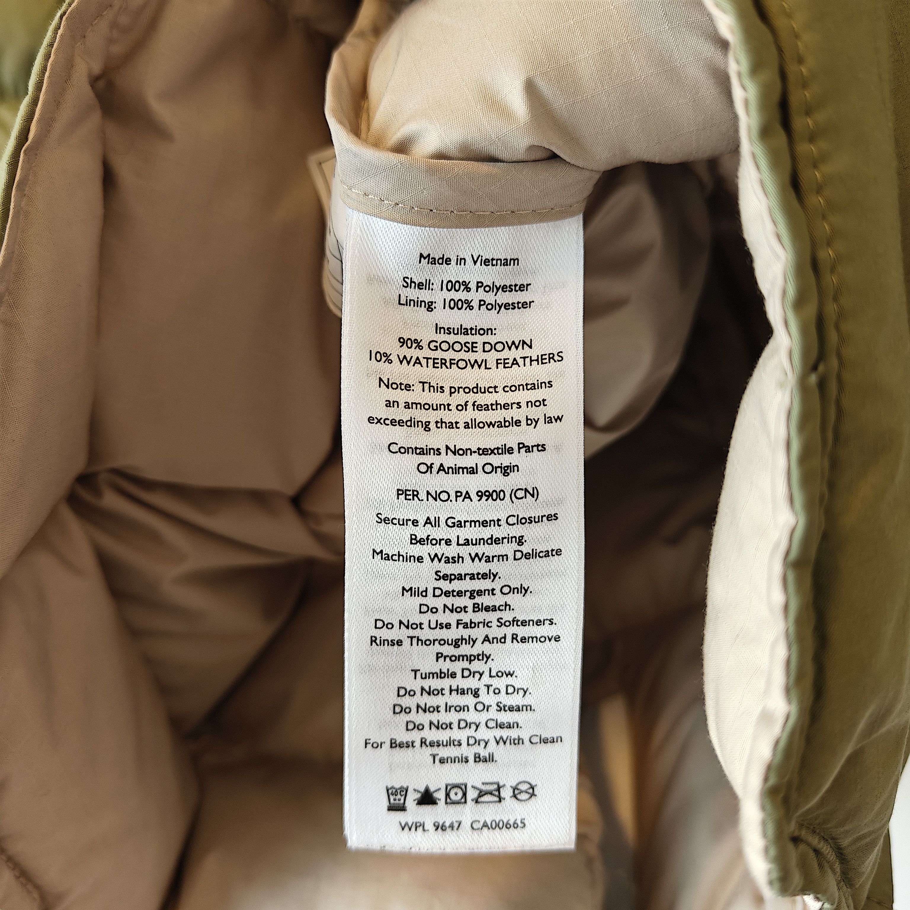 Eddie Bauer × JJJJound olive down jacket expedition Size US S / EU 44-46 / 1 - 16 Thumbnail