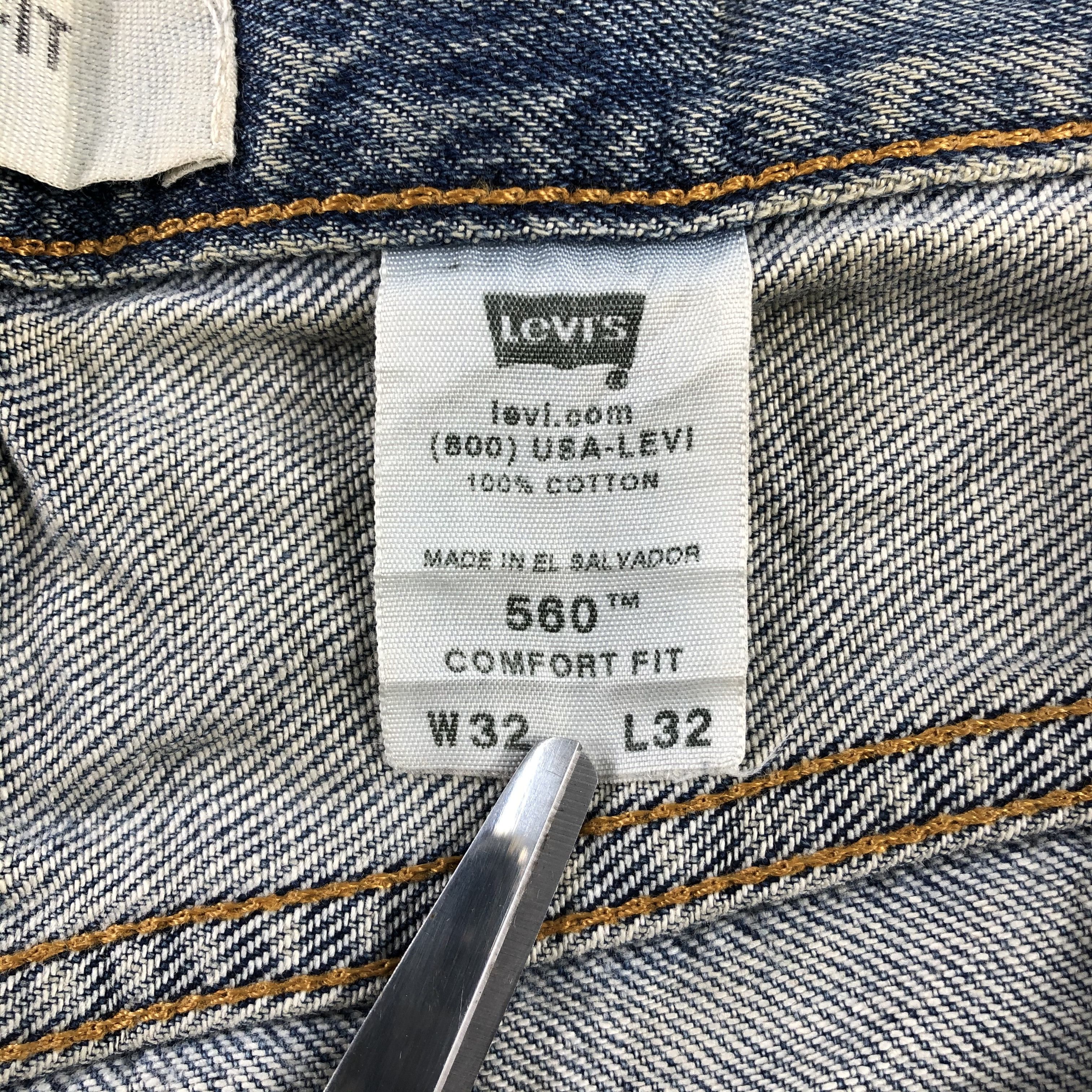 Levi's Vintage Levis 560 Jeans Dirty Wash Denim KJ909 Size US 32 / EU 48 - 18 Thumbnail