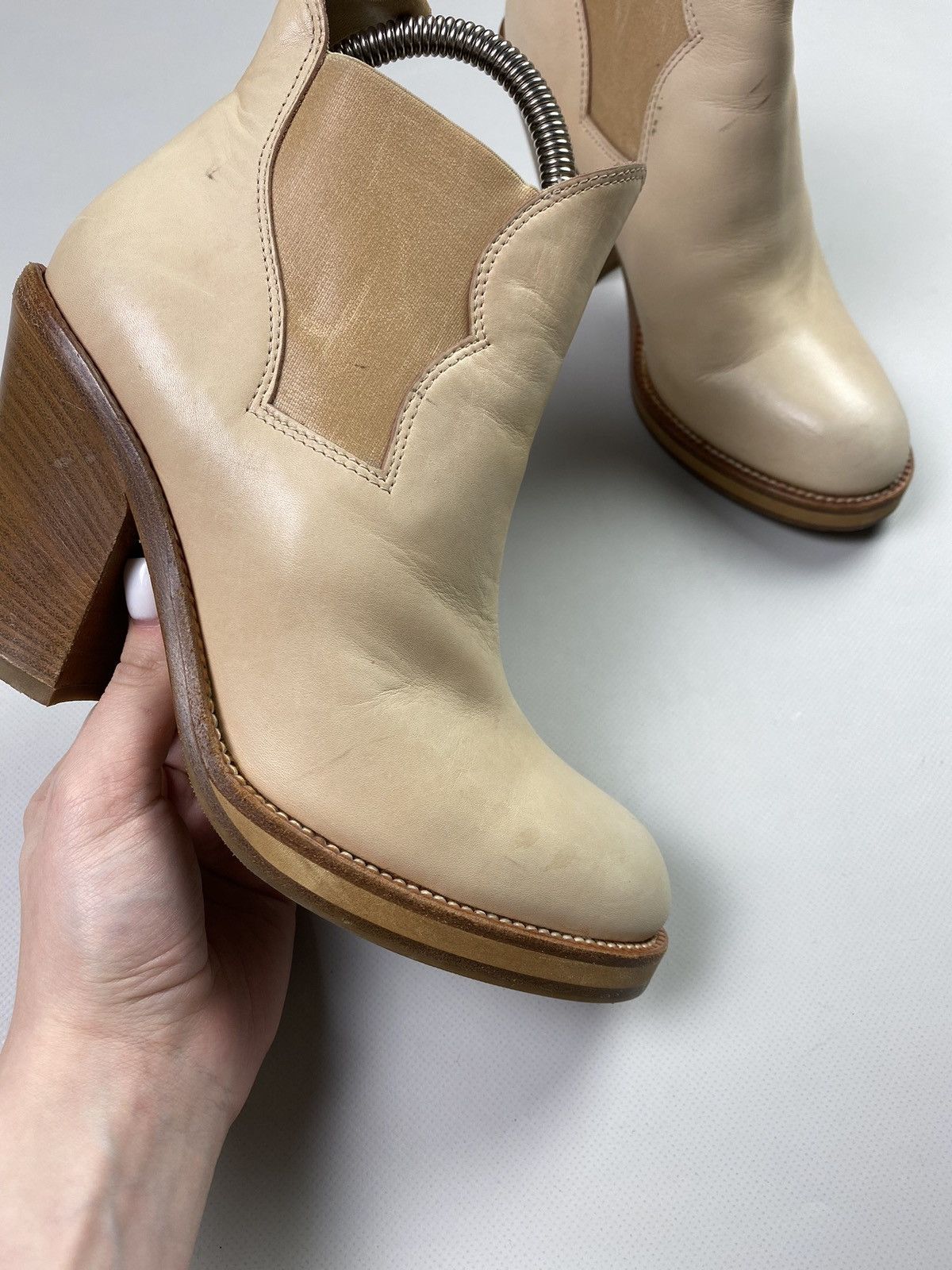 Acne Studios Acne Ladies Leather Heeled Boots Shoes Size 37 Size US 7 / IT 37 - 5 Thumbnail